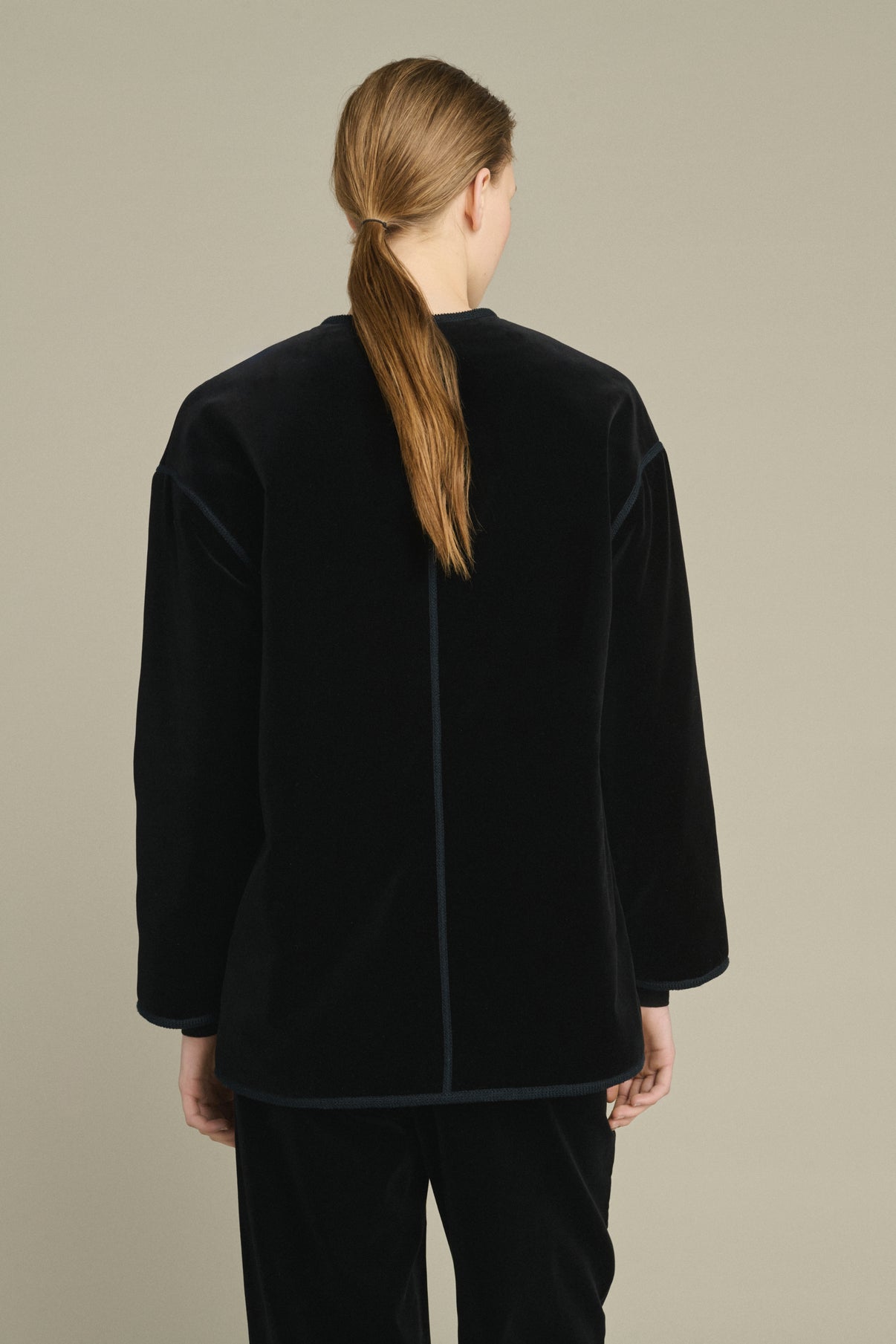 Veste Lutetia - Noir - Coton - Femme vue 4