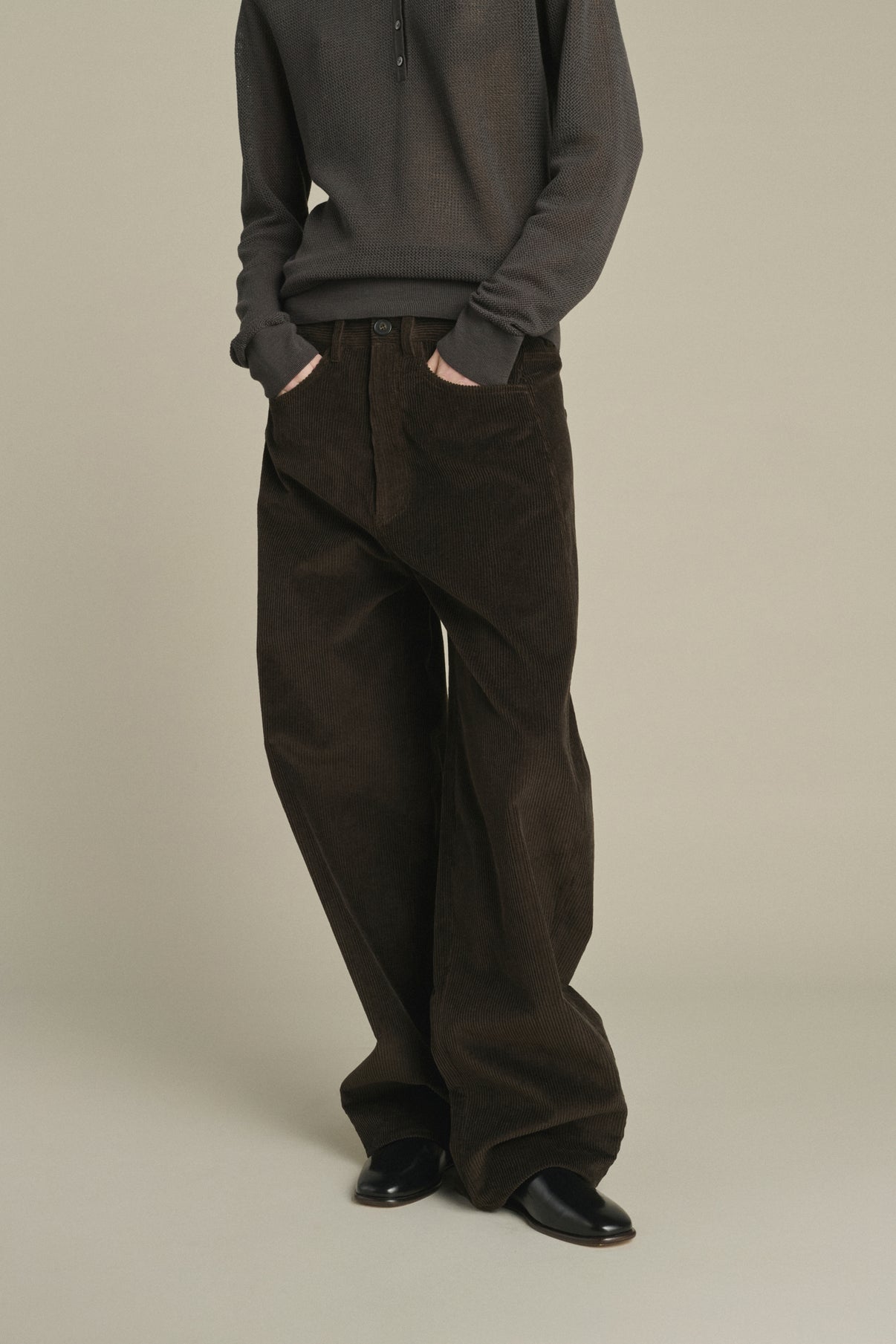 Pantalón Gunther - Marrón Oscuro - Algodón - Mujer vue 2