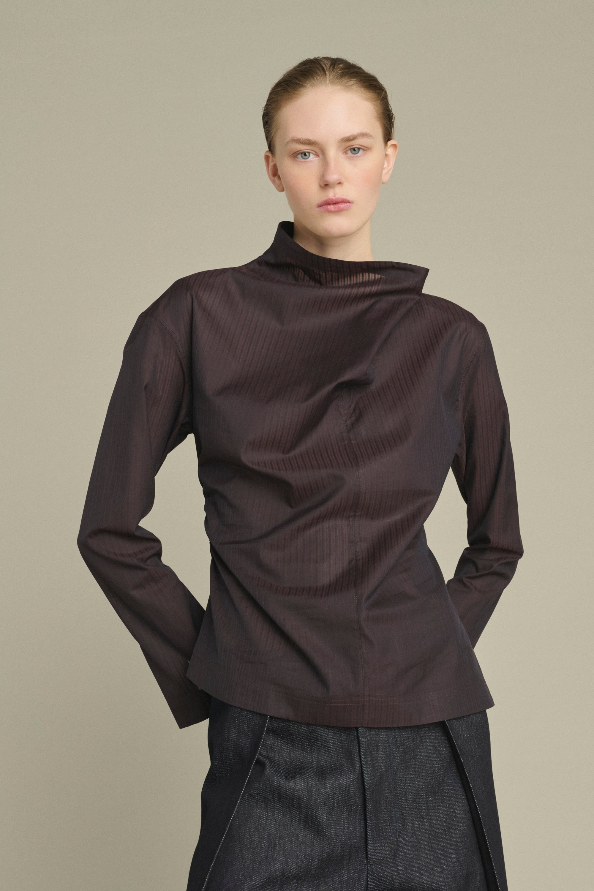 Blouse LANA Fig/Brown