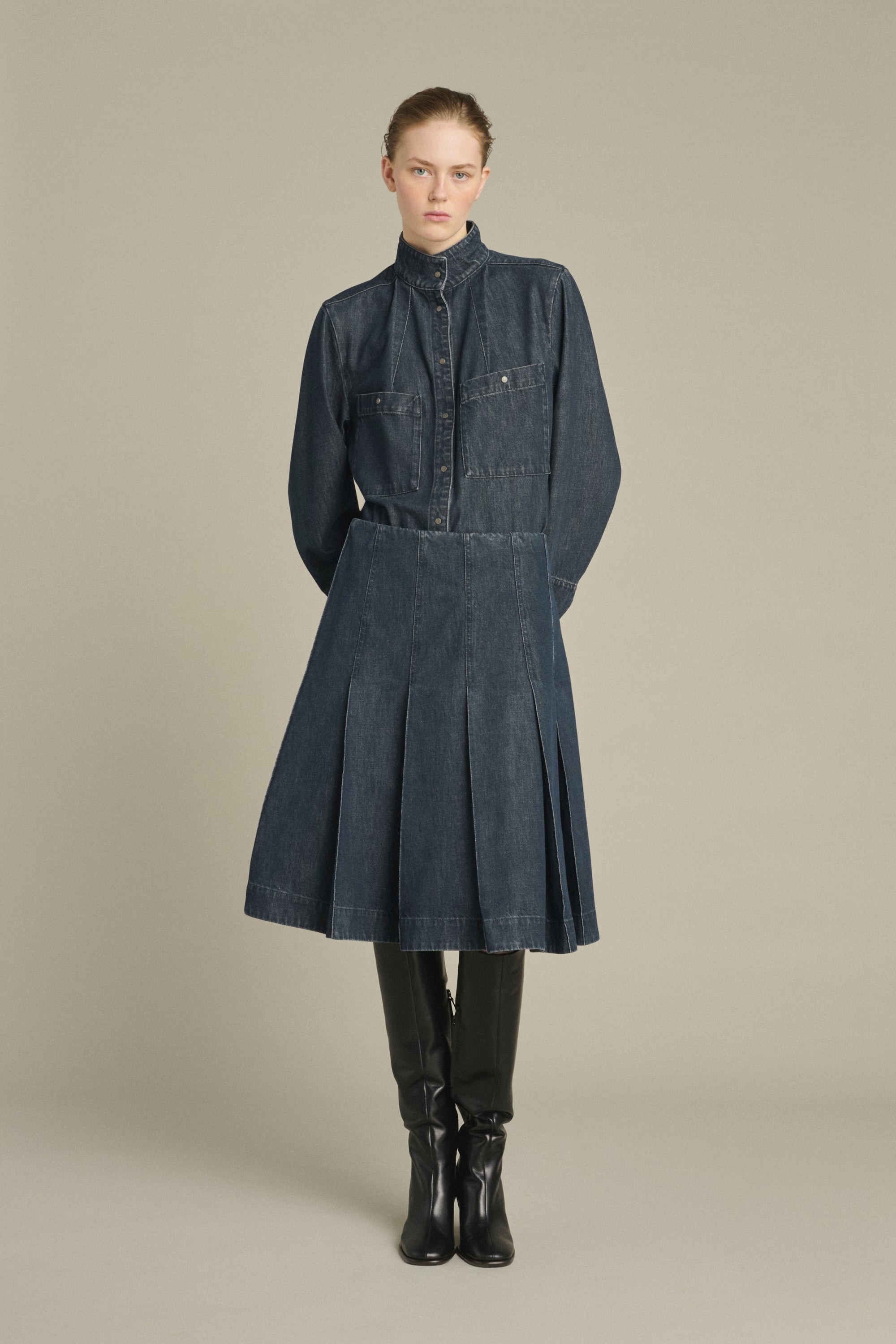 Shirt LESLIE Blue Gray