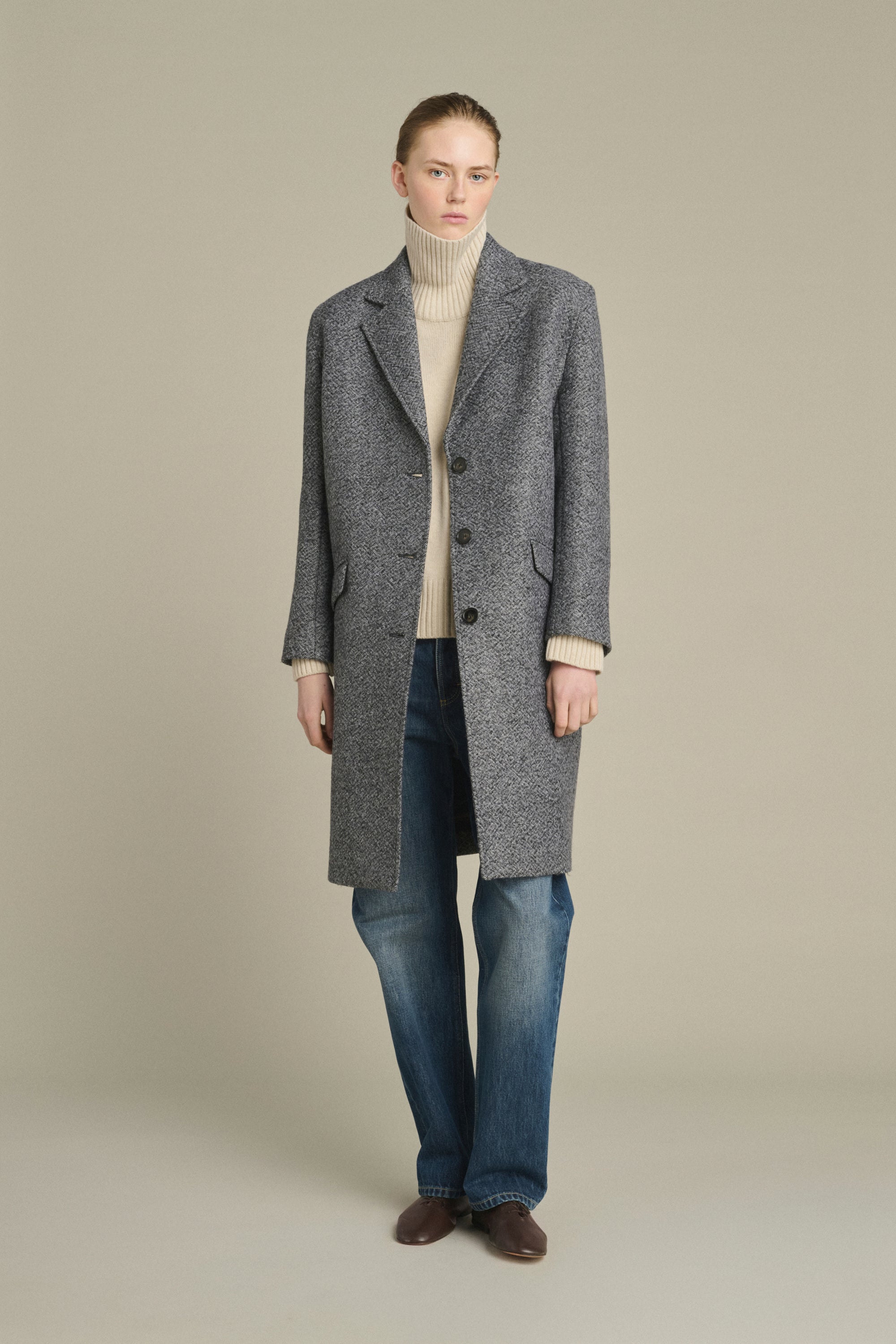 Coat LEON Gray/Black