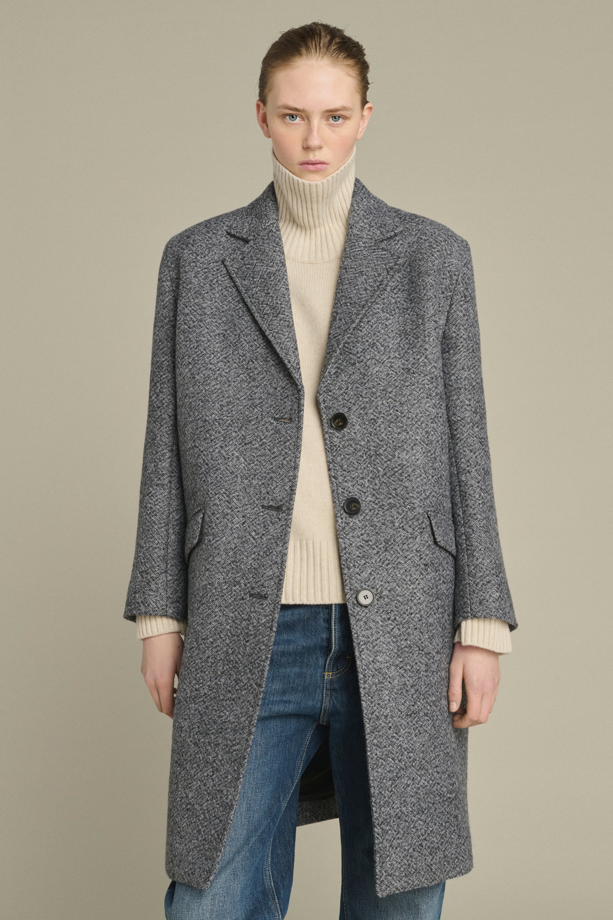 Coat LEON Gray/Black