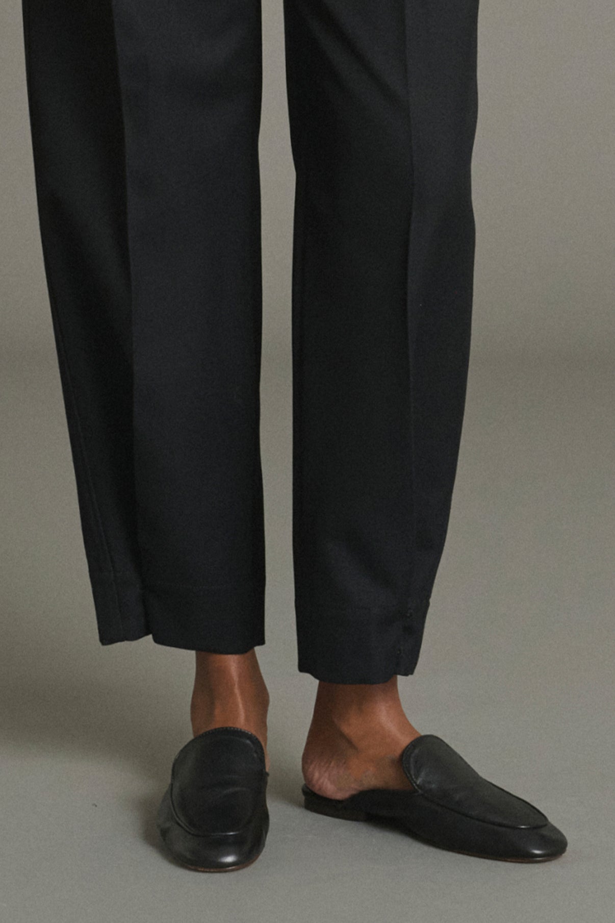 Mules Antonine - Negro - Cuero - Mujer vue 6