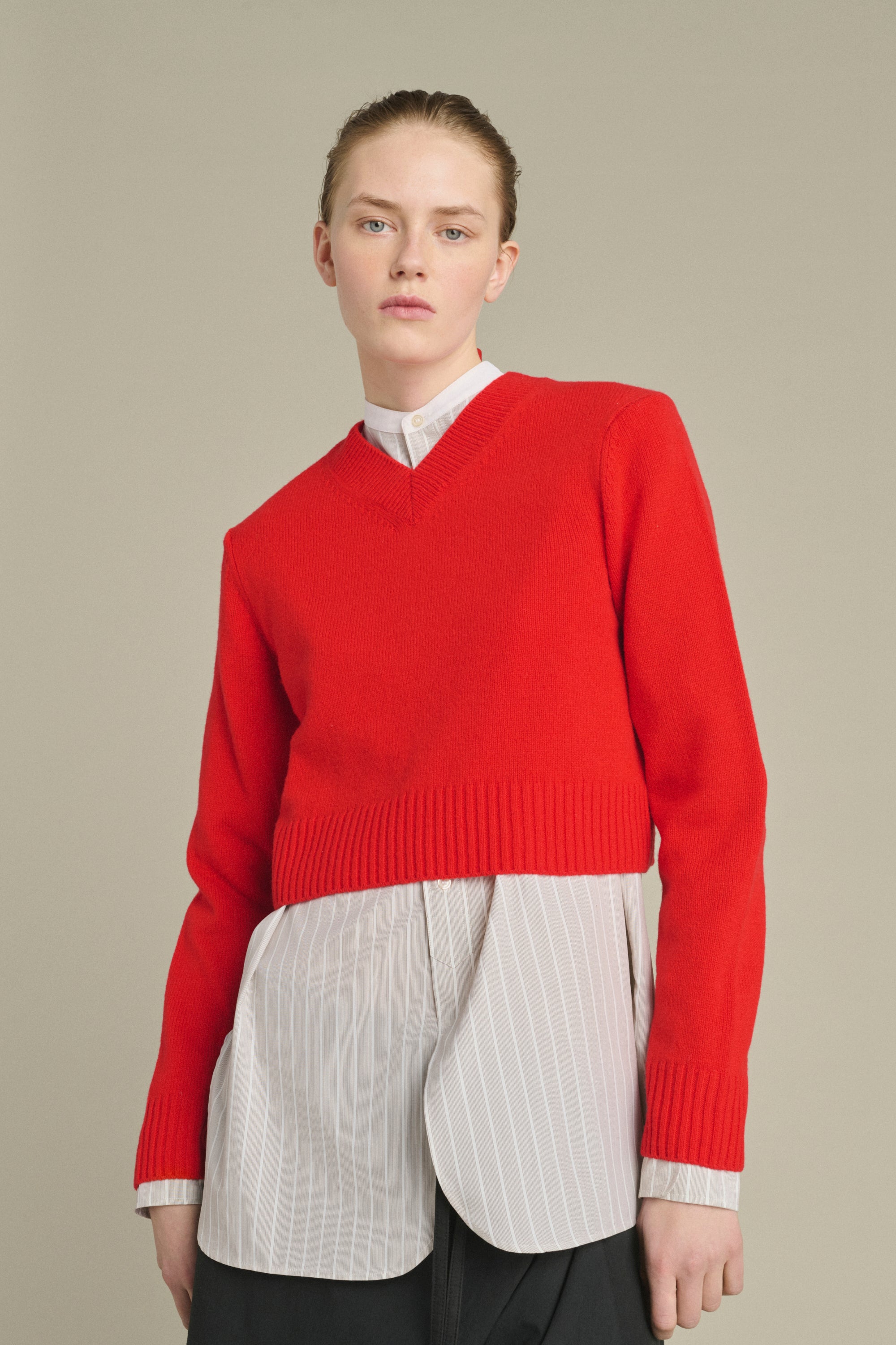 Shirt LUCILE Hazelnut/Ecru