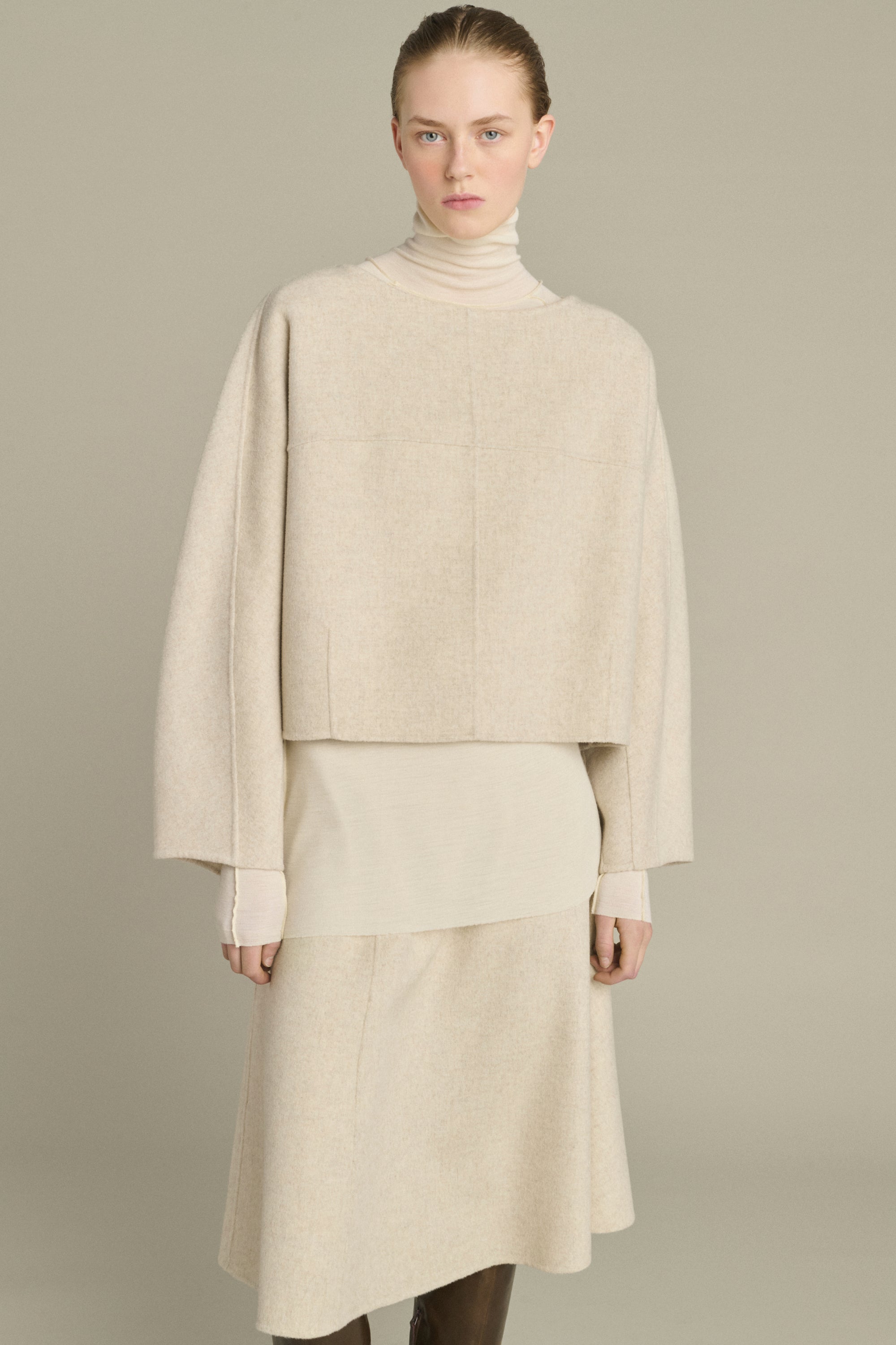 Sweater HORA Ecru/Gray