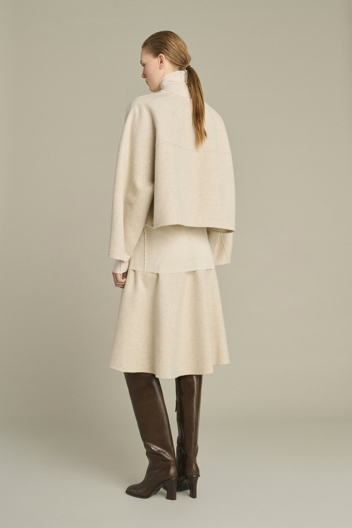 Jersey Hora - Crudo/Gris - Lana - Mujer
