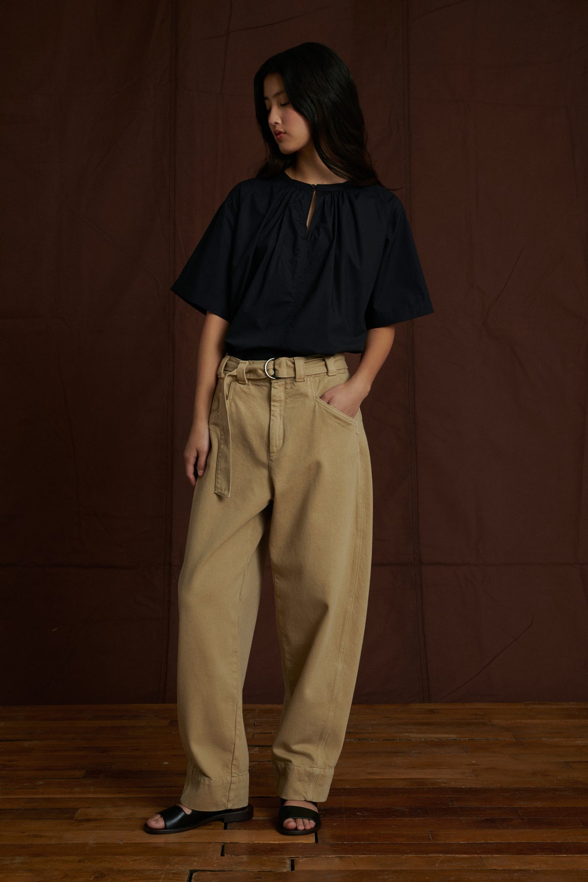 Arlette Shirt - Black - Cotton - Women vue 5