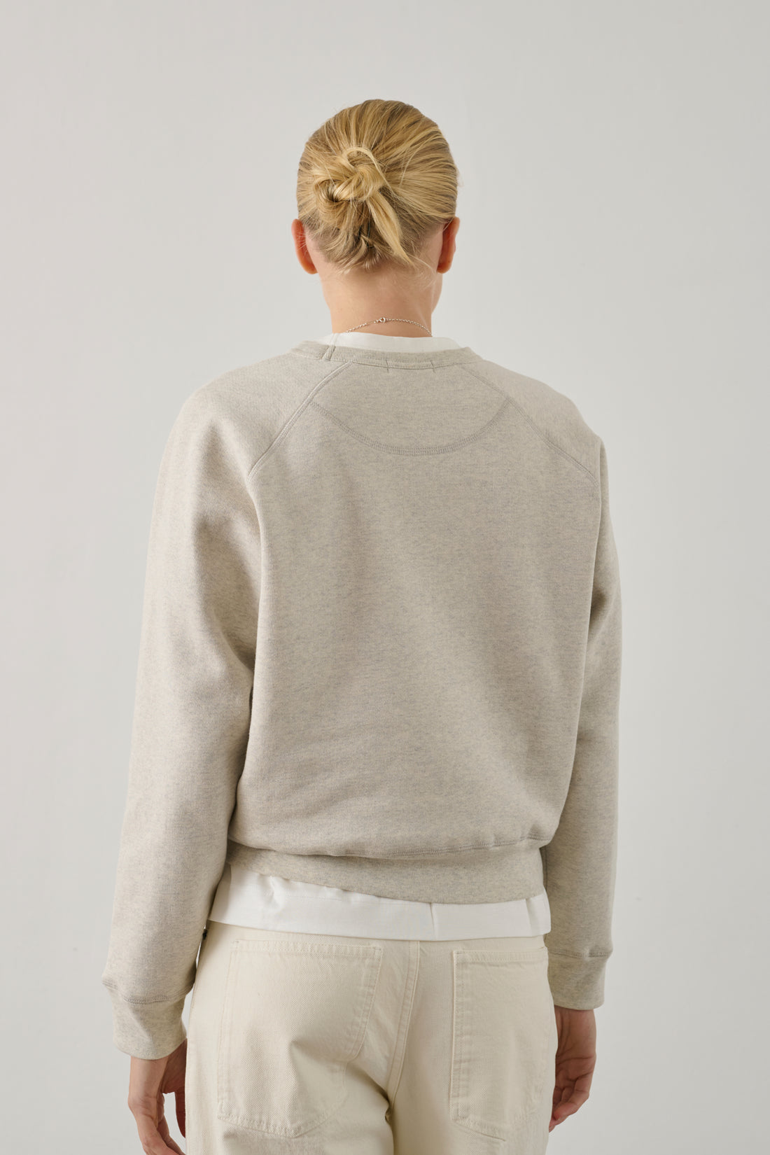 Sweatshirt Artemis - Gris Clair Chiné - Coton - Femme