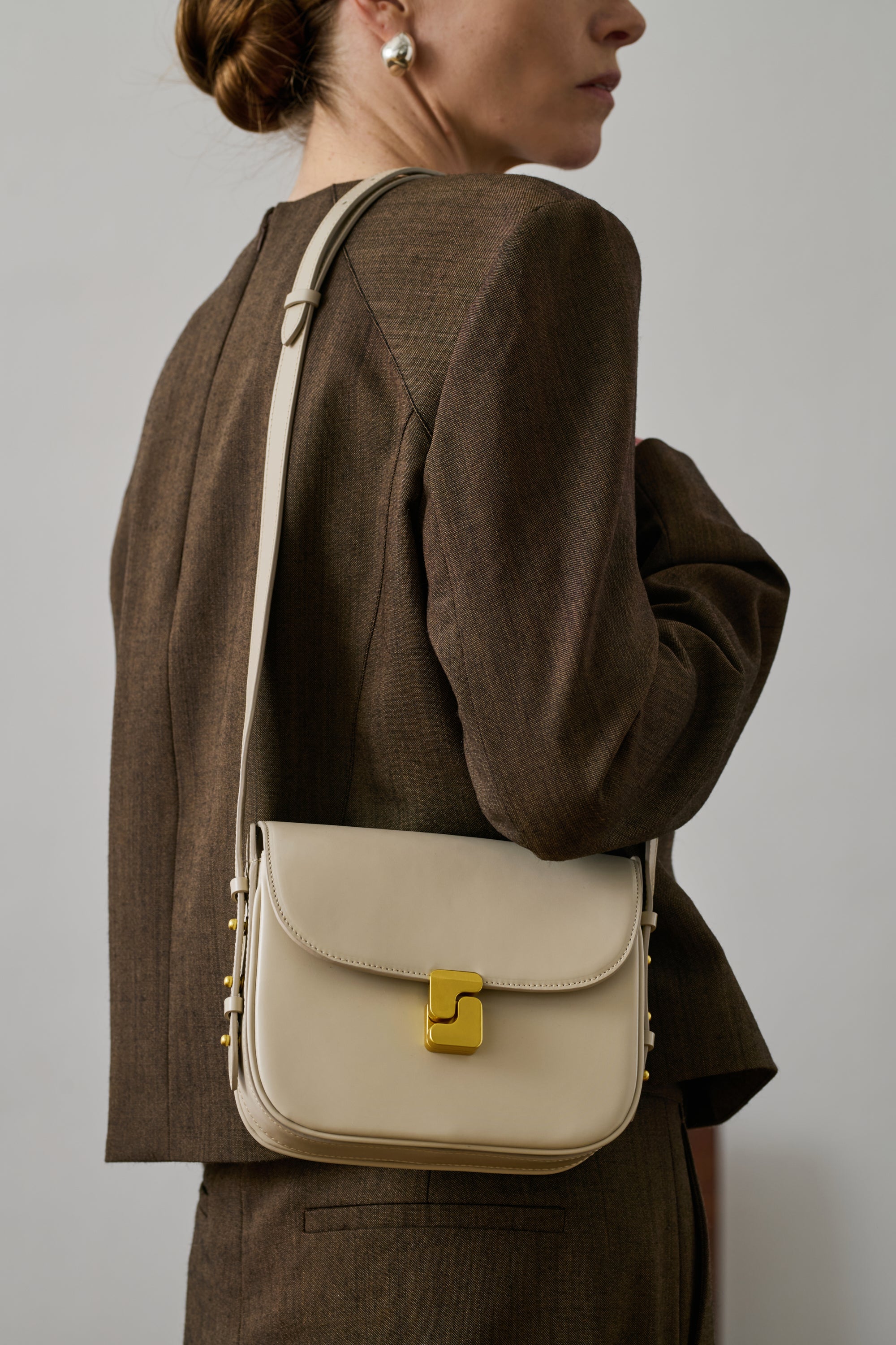 Bellissima Mini Bag - Sandstone - Leather - Woman