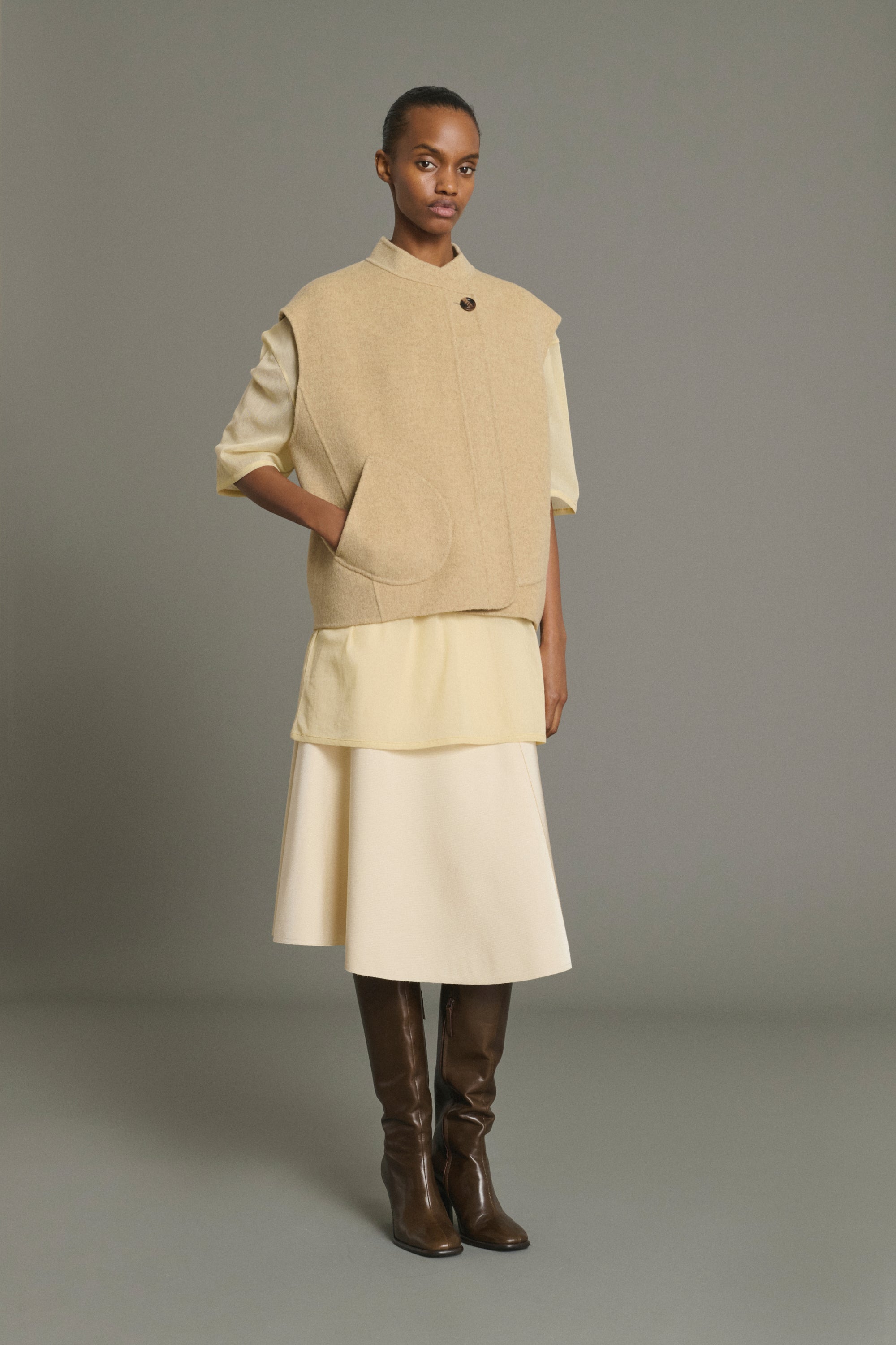 Jacket ADELINE Heather Beige