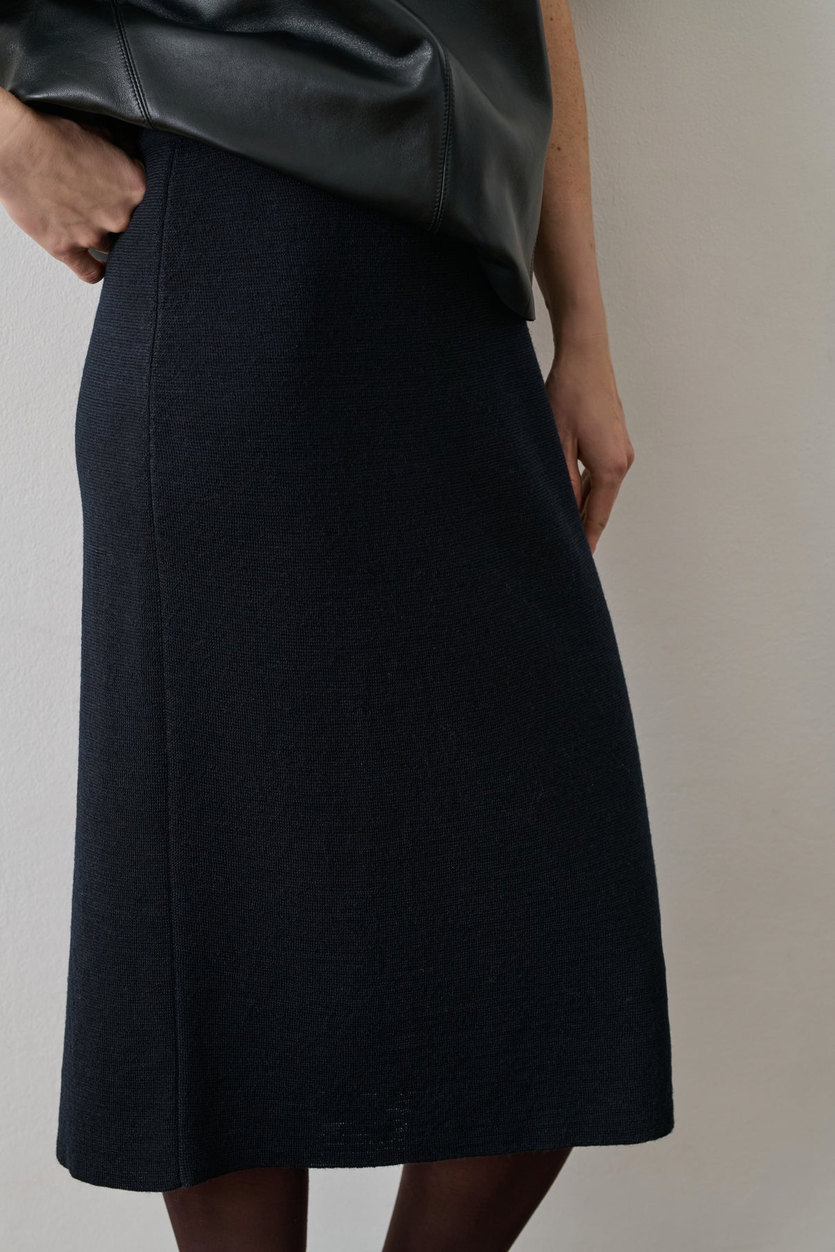 Jupe Fabia - Navy - Laine - Femme vue 4