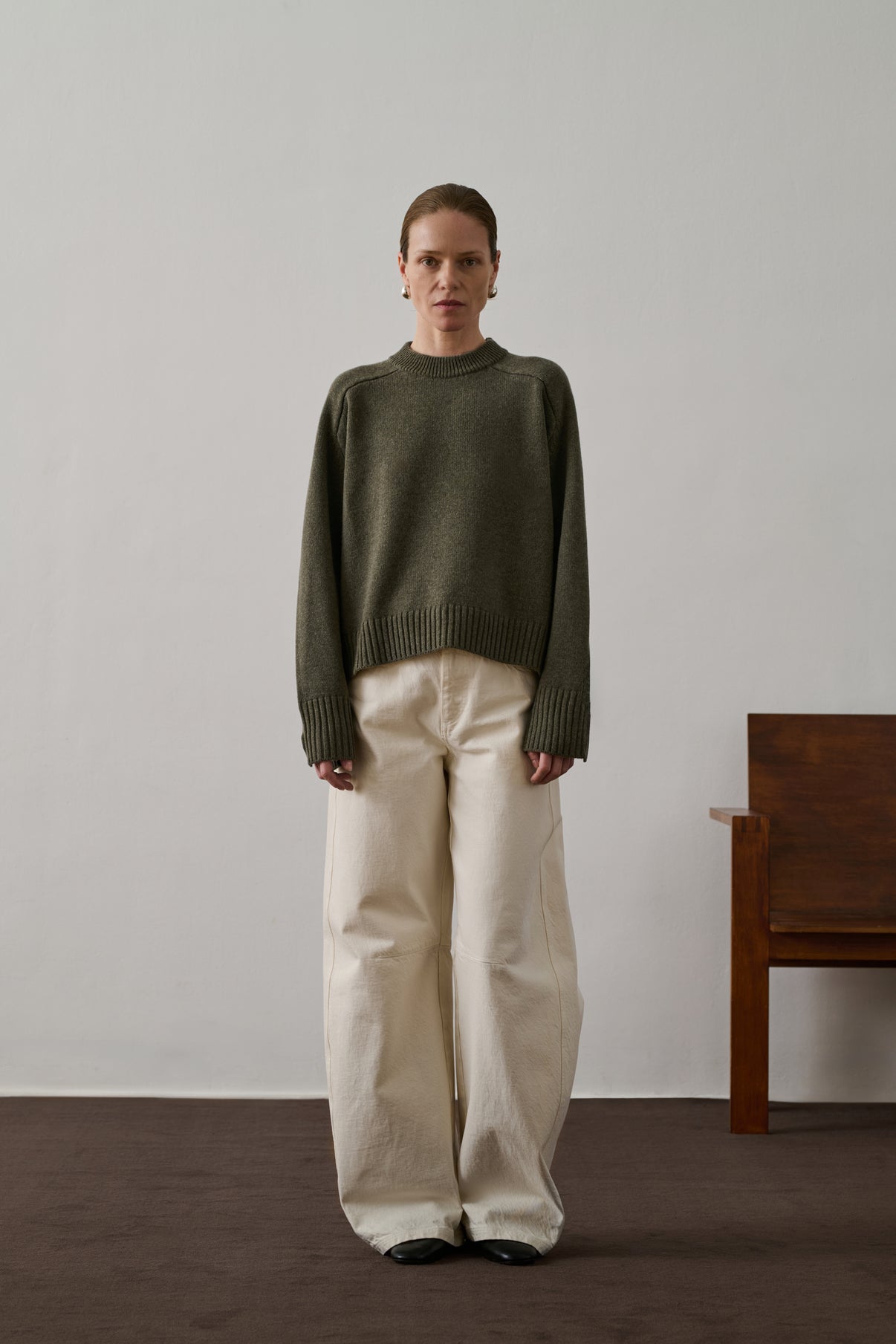 Will Pullover Heather Grey Wool Woman