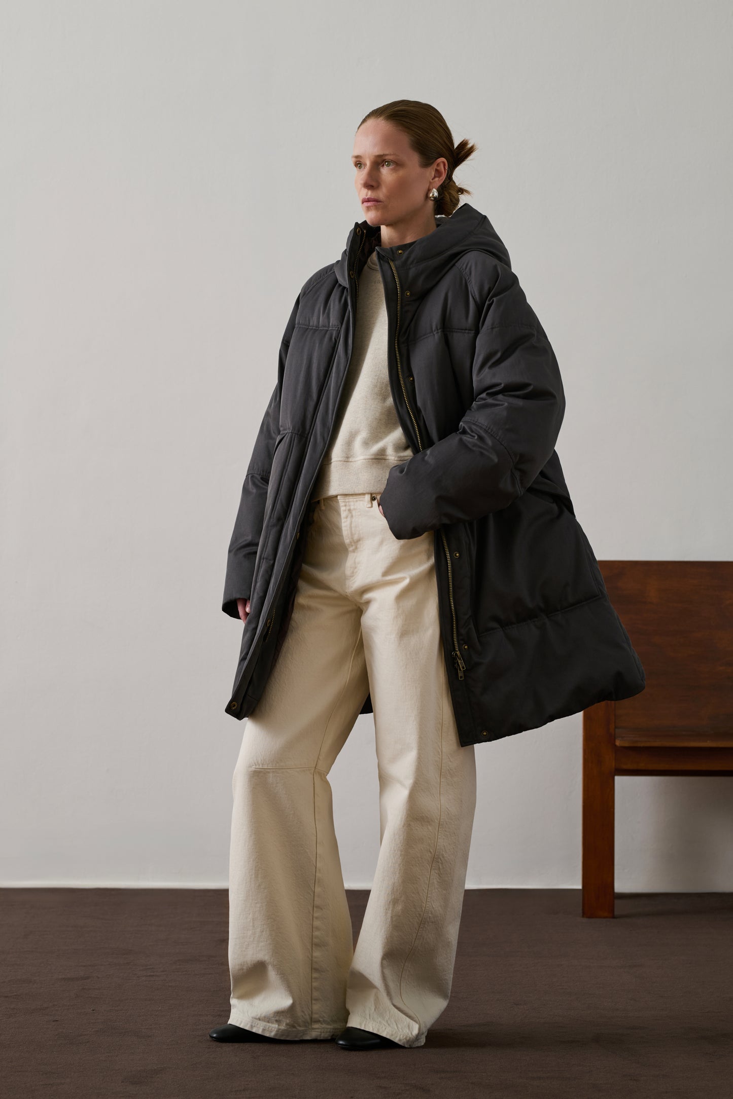 Doudoune Storm Gris Anthracite Femme - Main Image