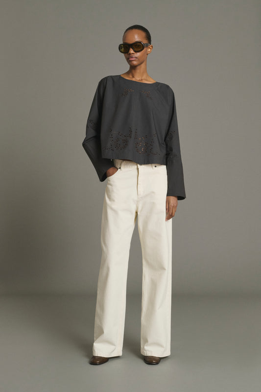 Blouse Hansel - Gris Anthracite - Coton - Femme