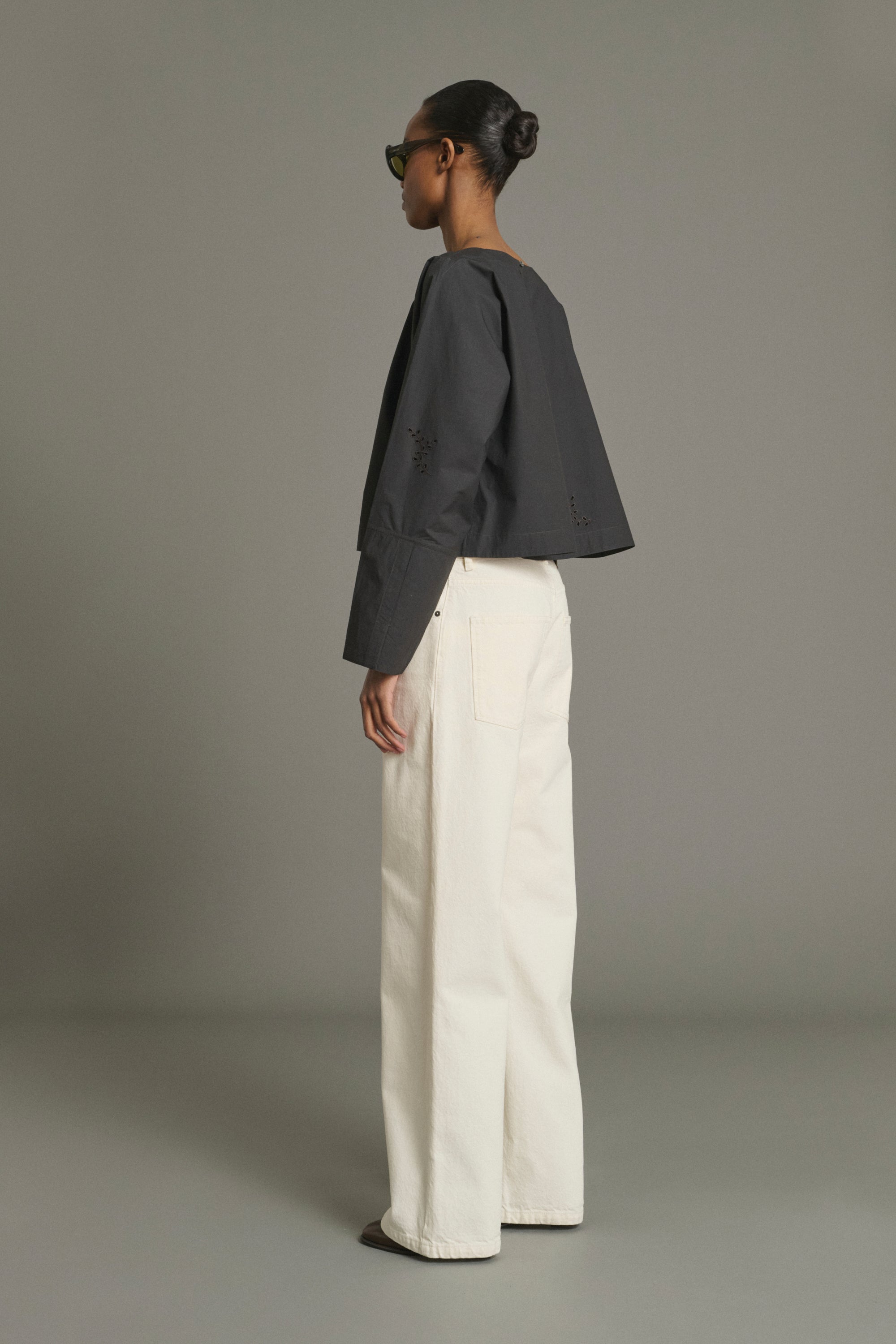 Blouse HANSEL Charcoal Gray