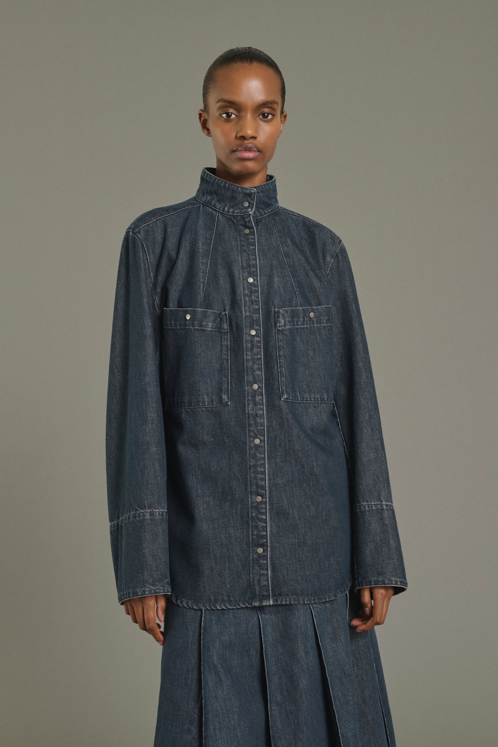 Shirt LESLIE Blue Gray