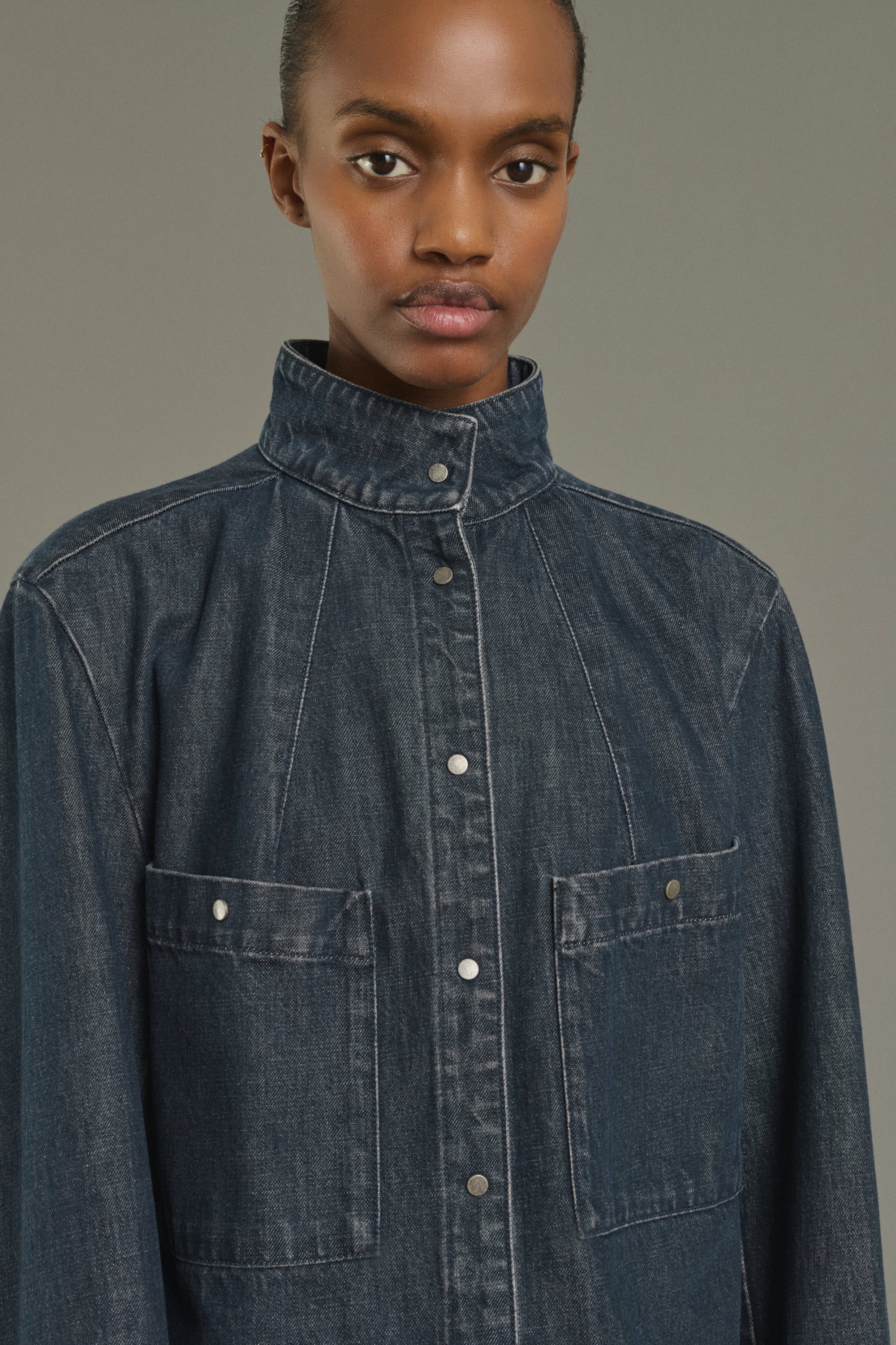 Shirt LESLIE Blue Gray
