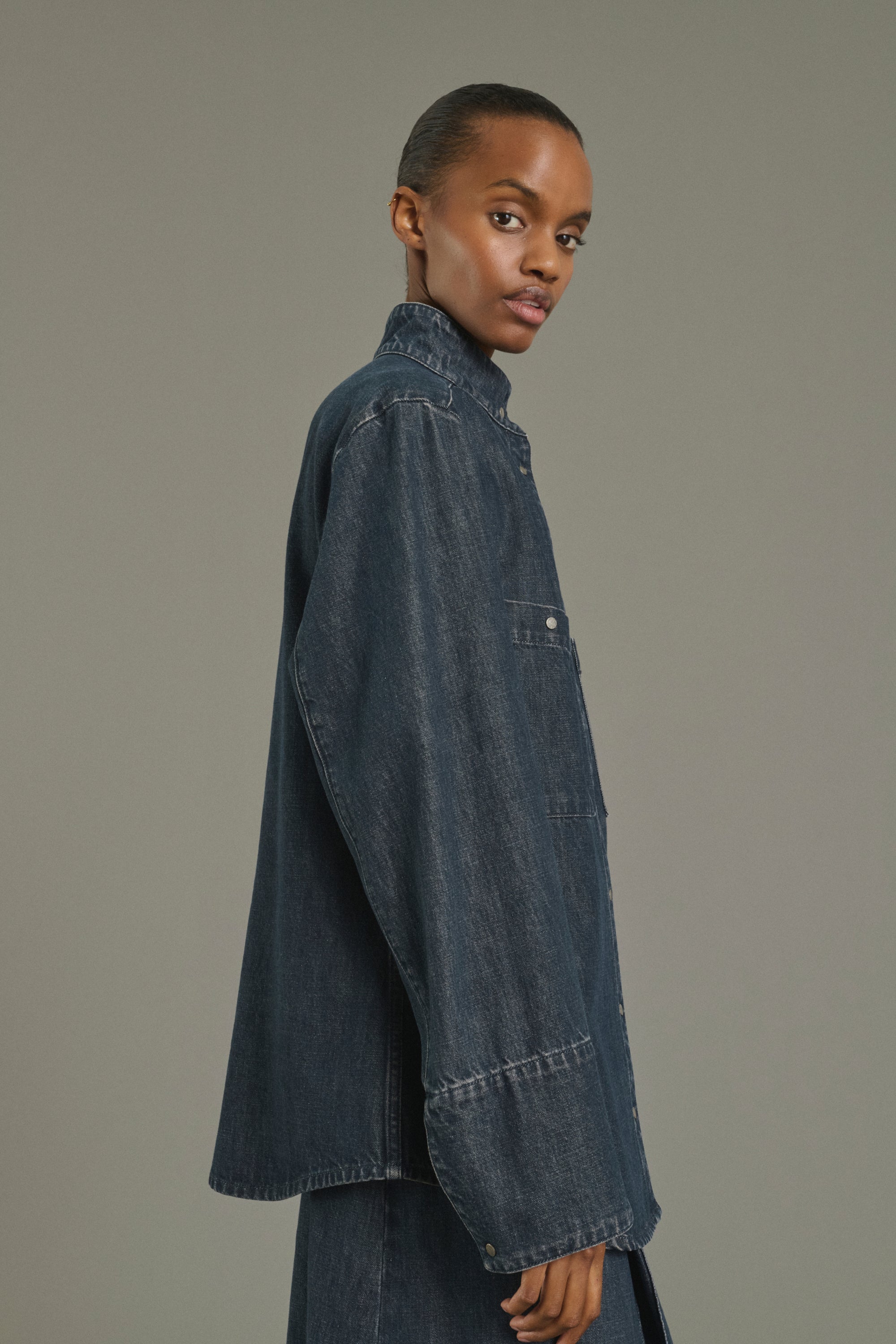 Shirt LESLIE Blue Gray