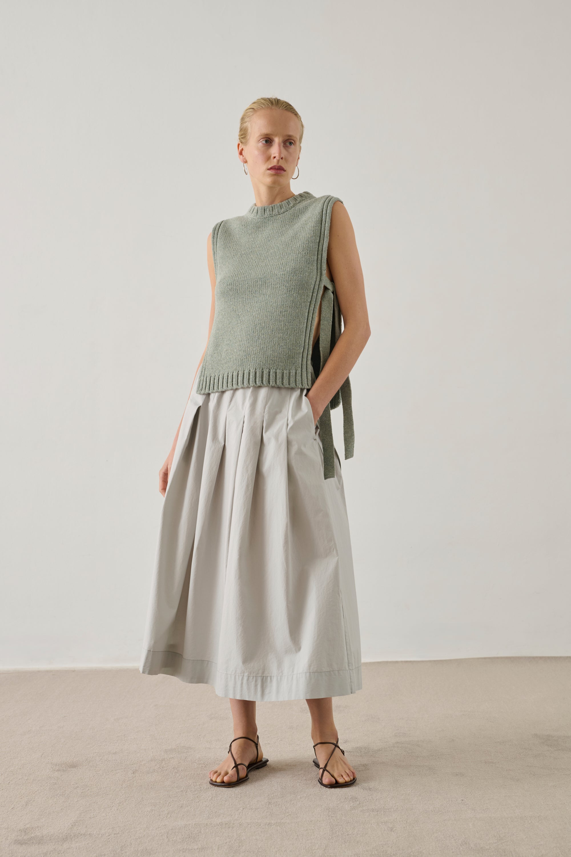 Skirt AMALIA Light Gray