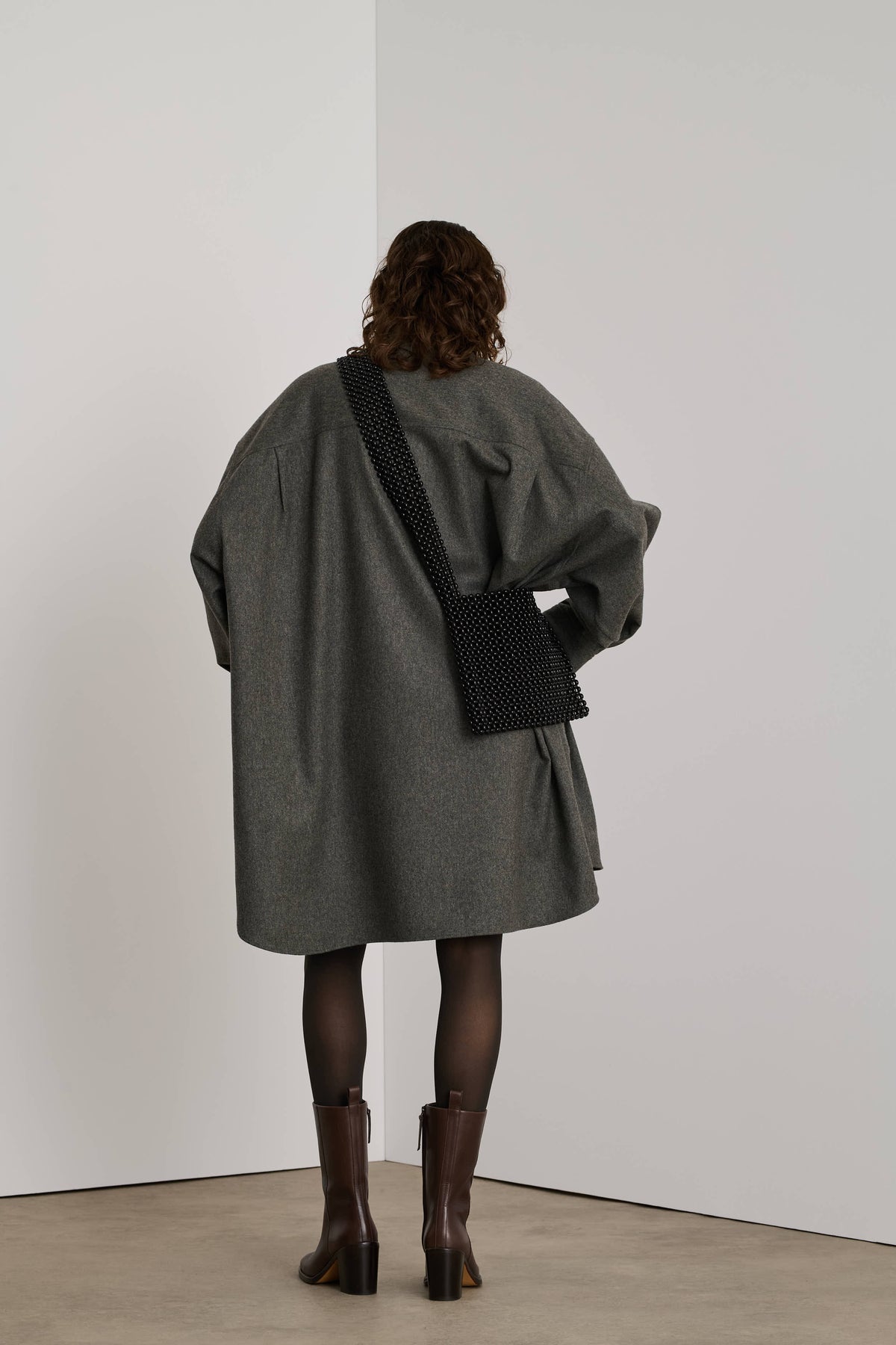 Vestido Candide - Gris Claro - Lana - Mujer