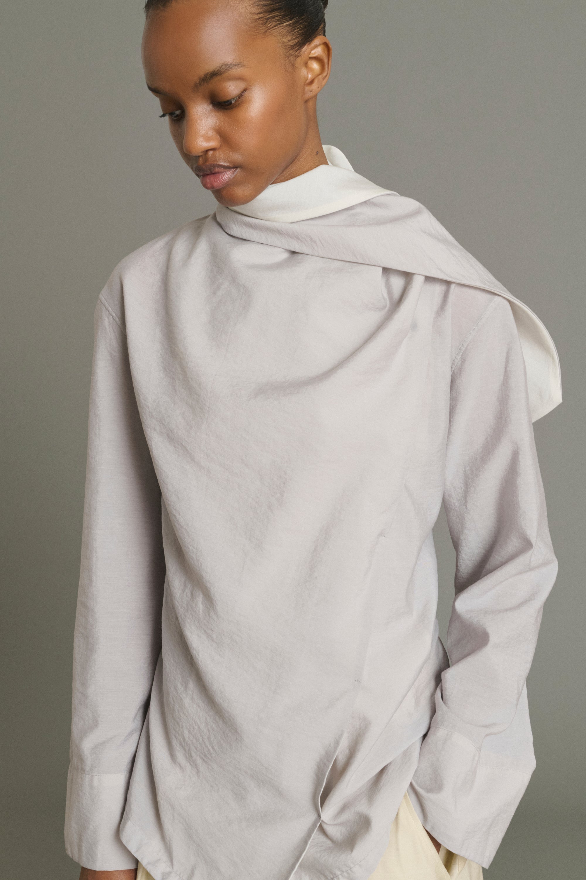 Blouse LEONORE Mauve Gray