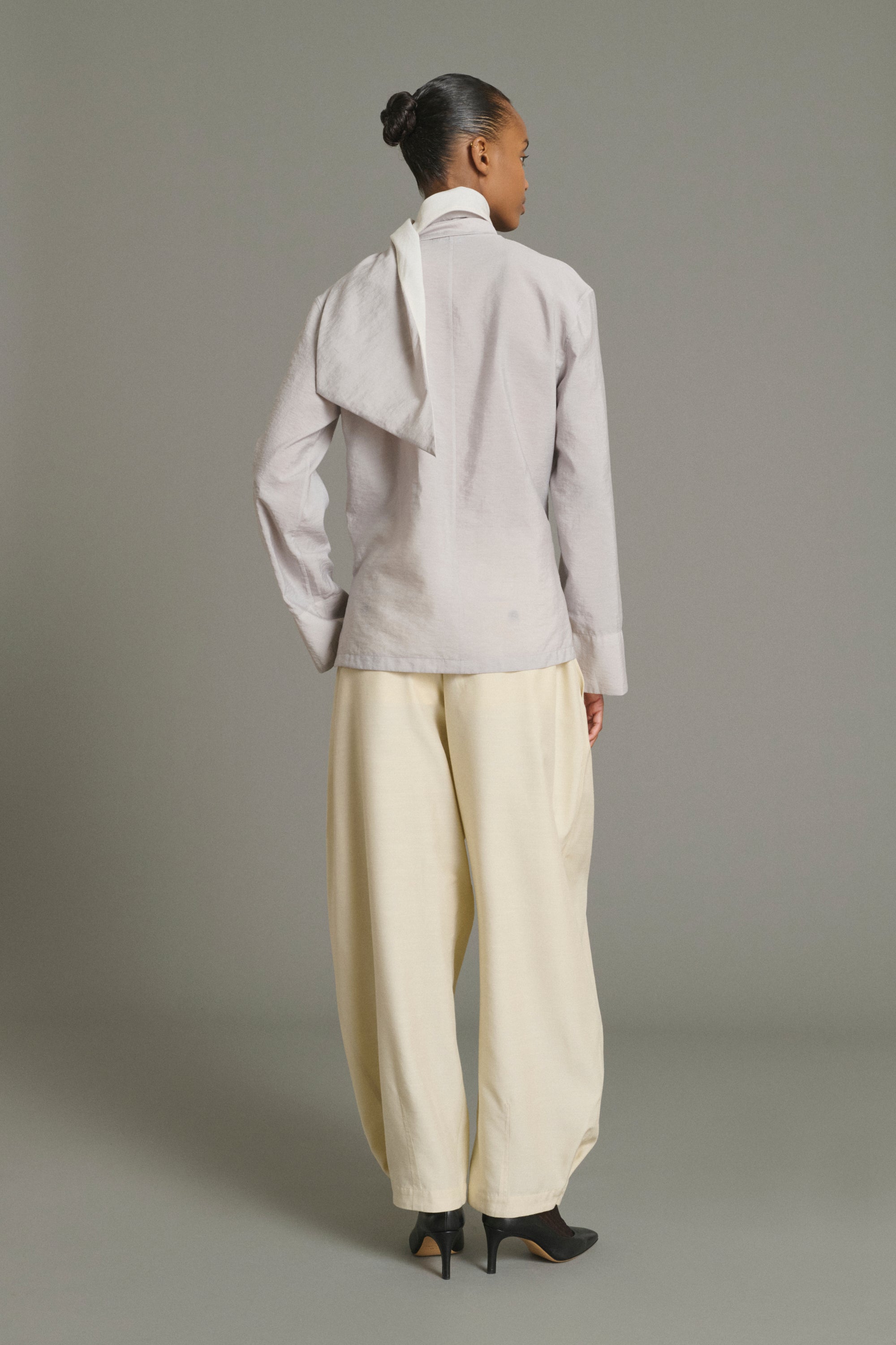 Blouse LEONORE Mauve Gray