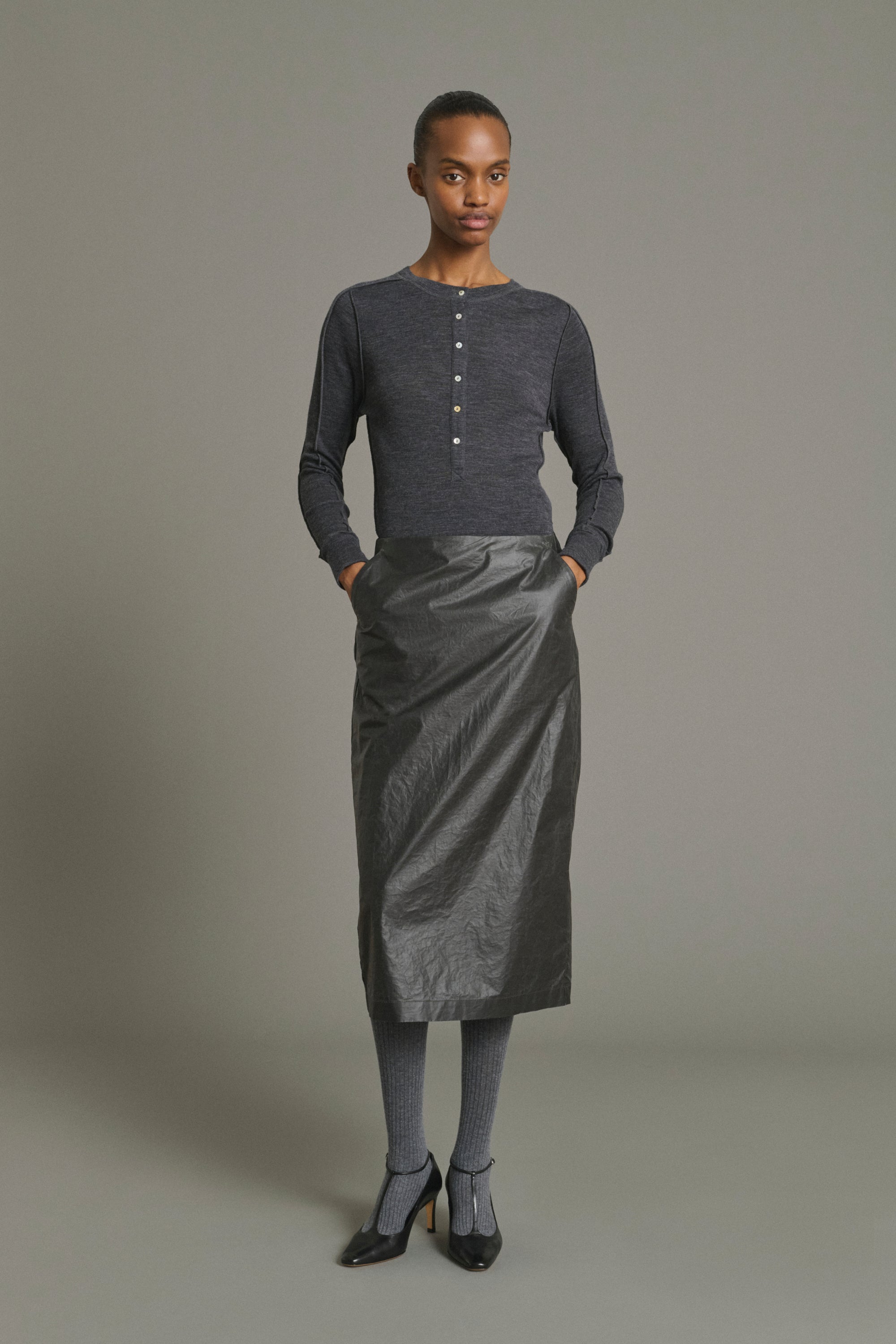 Skirt FLAVIA Dark Brown