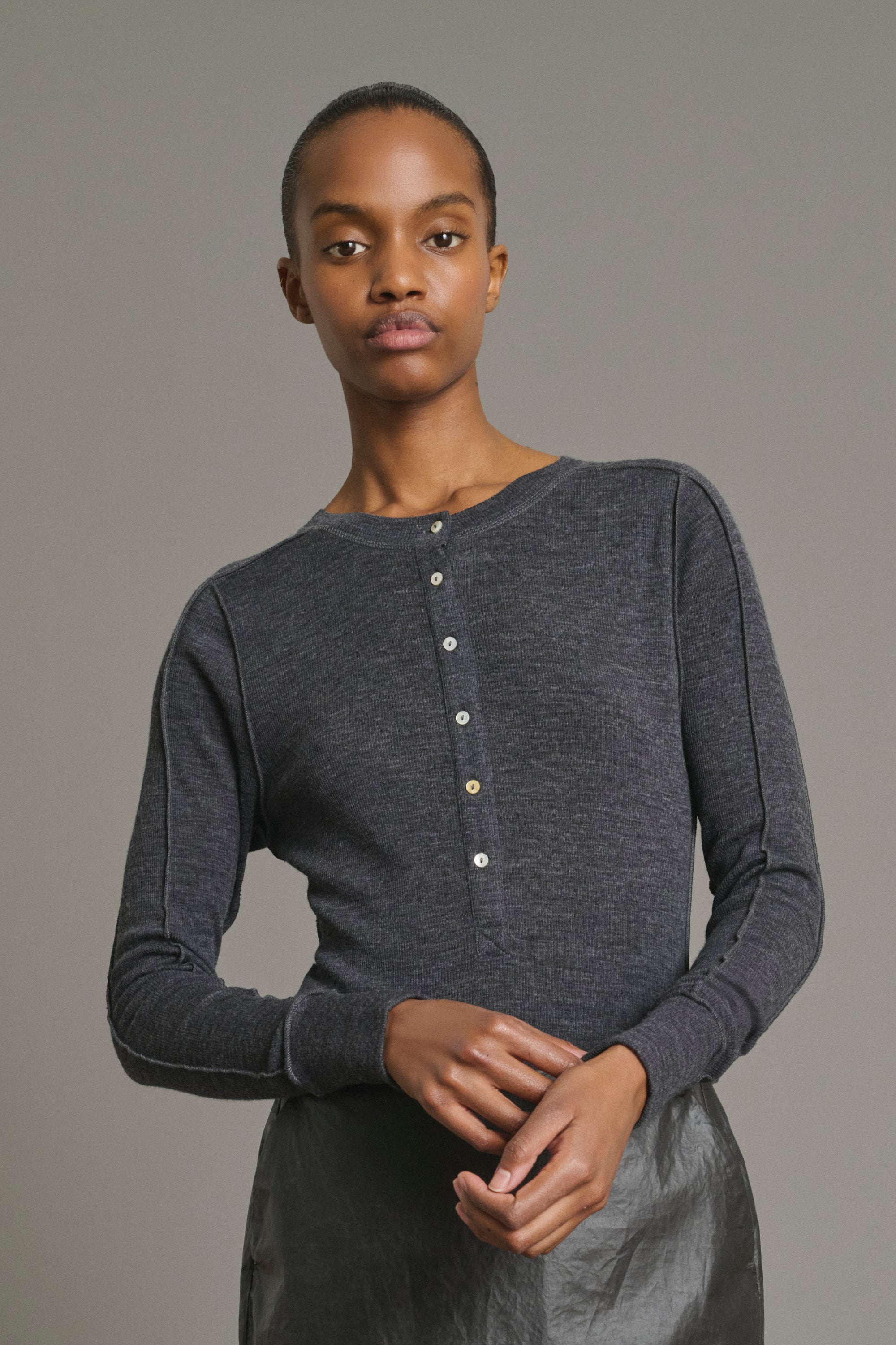 T-shirt LAOS Charcoal Gray