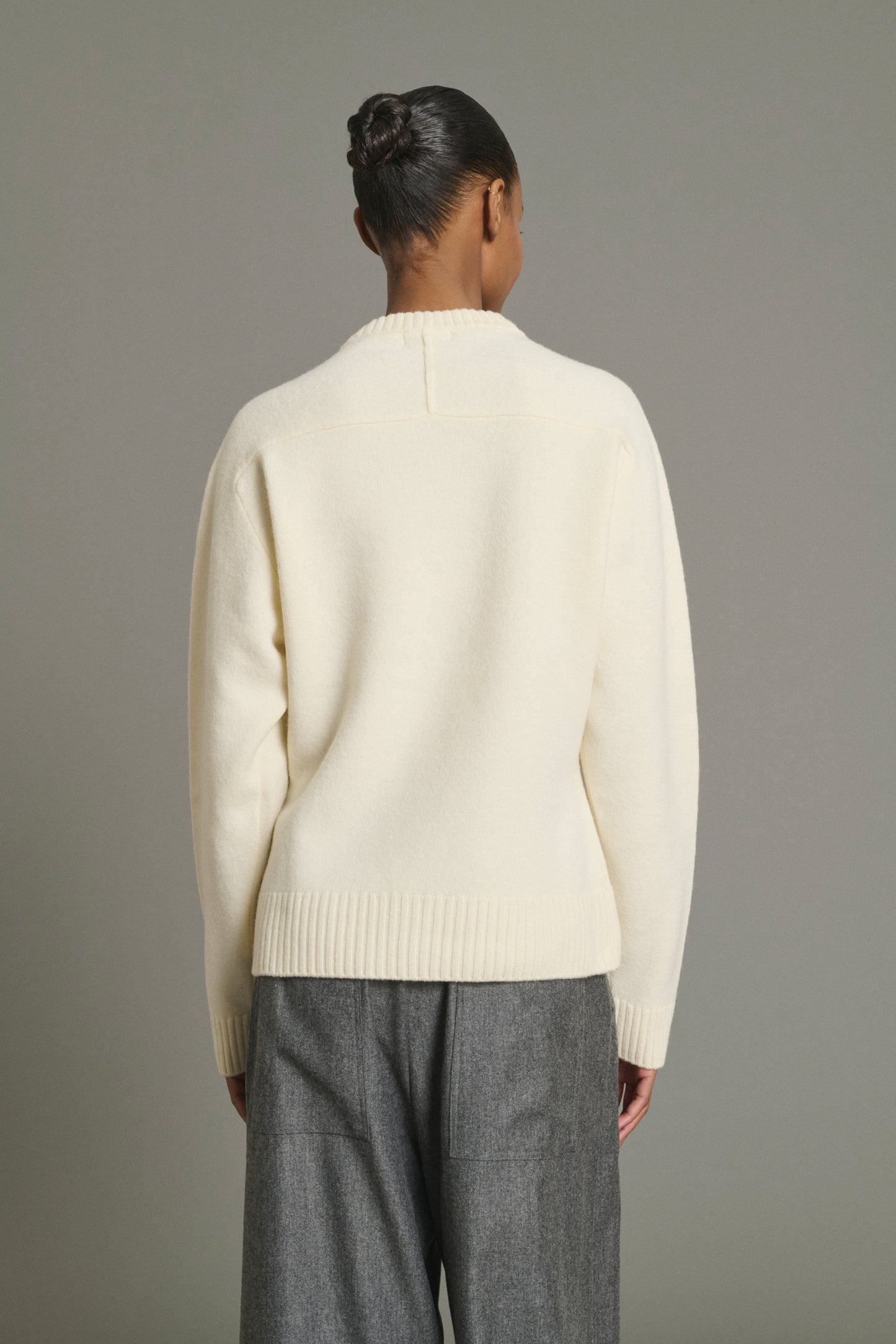 Pull Jeremie - Écru - Laine Mérinos - Femme