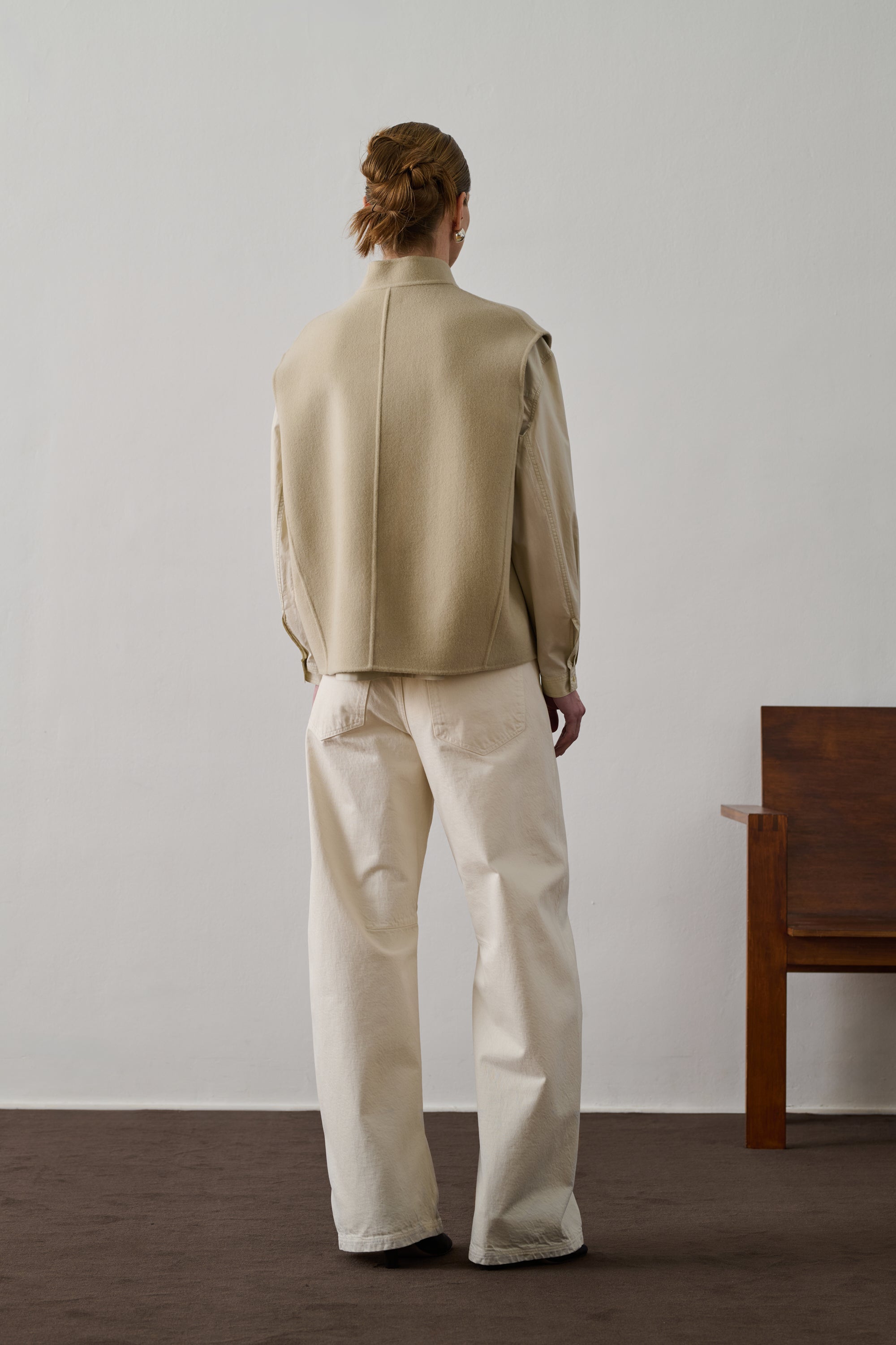 Adeline Vest - Chalk Wool Women's - Soeur