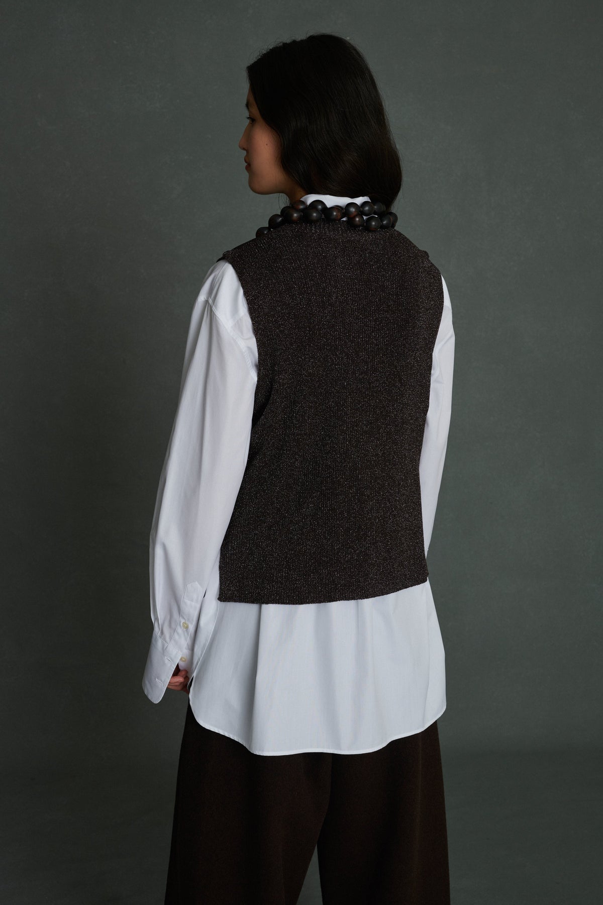 PULLOVER VIDA BROWN/SILVER vue 2