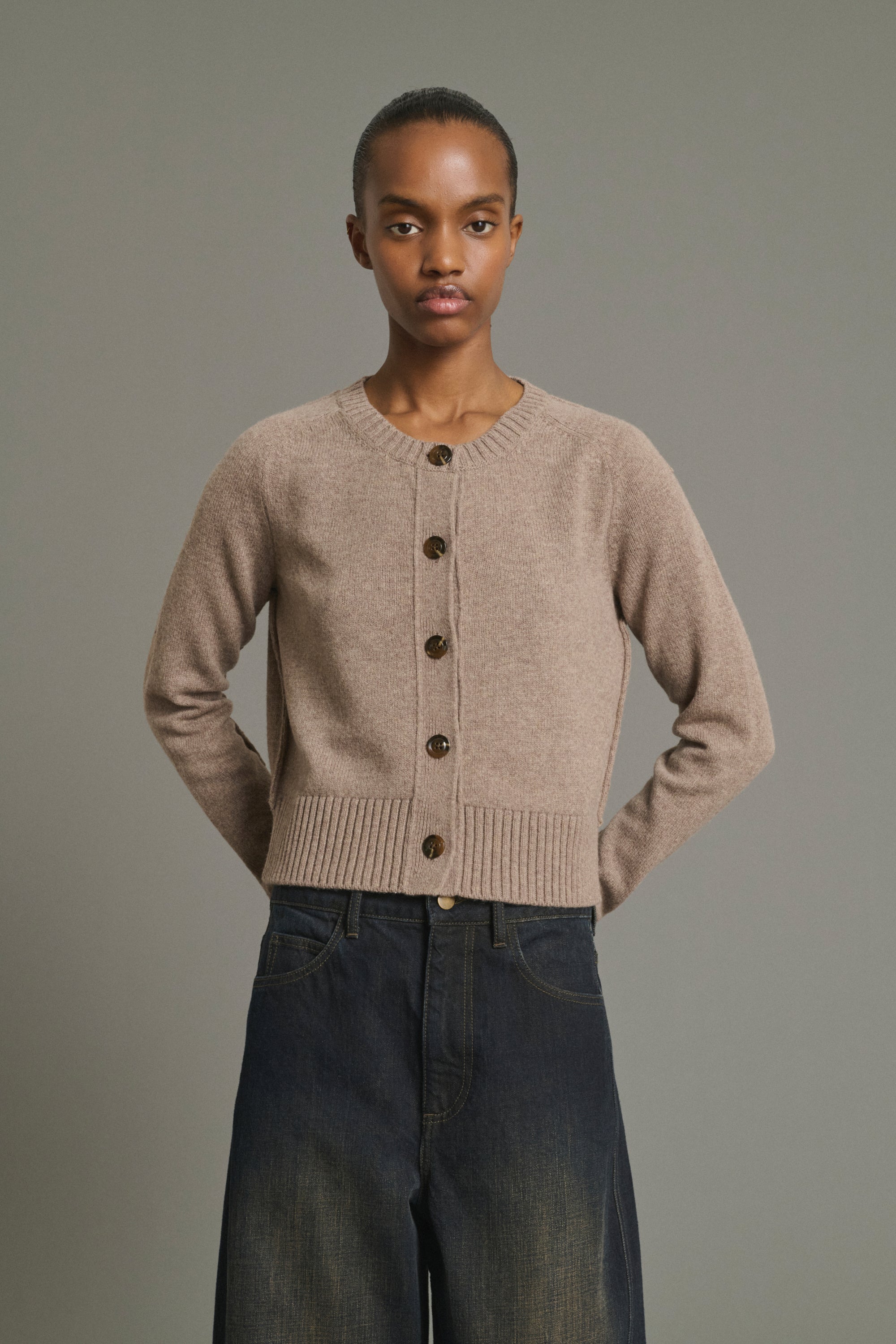 Cardigan VIRGINIA Heather Beige