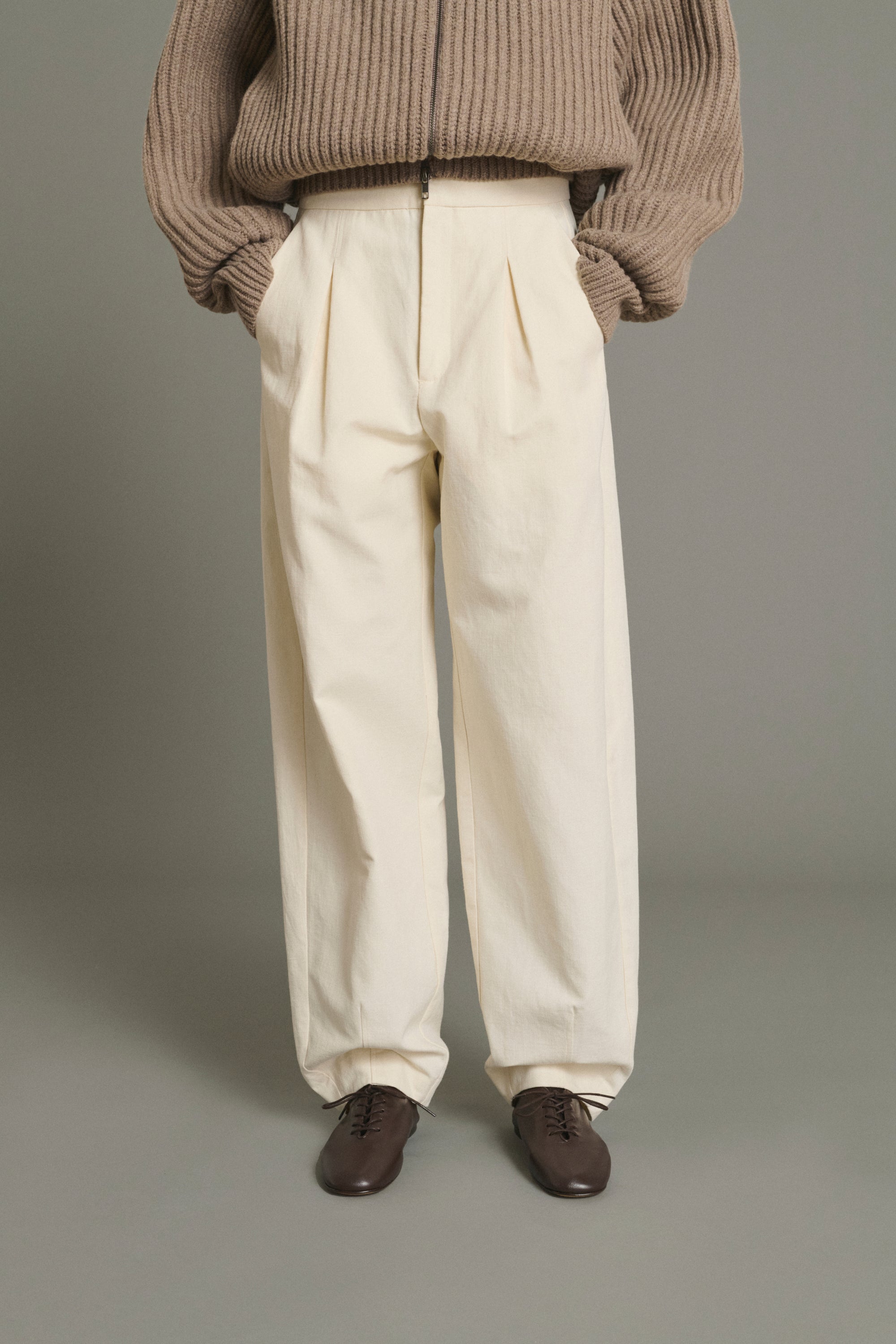 Trousers BAPTISTE Ecru