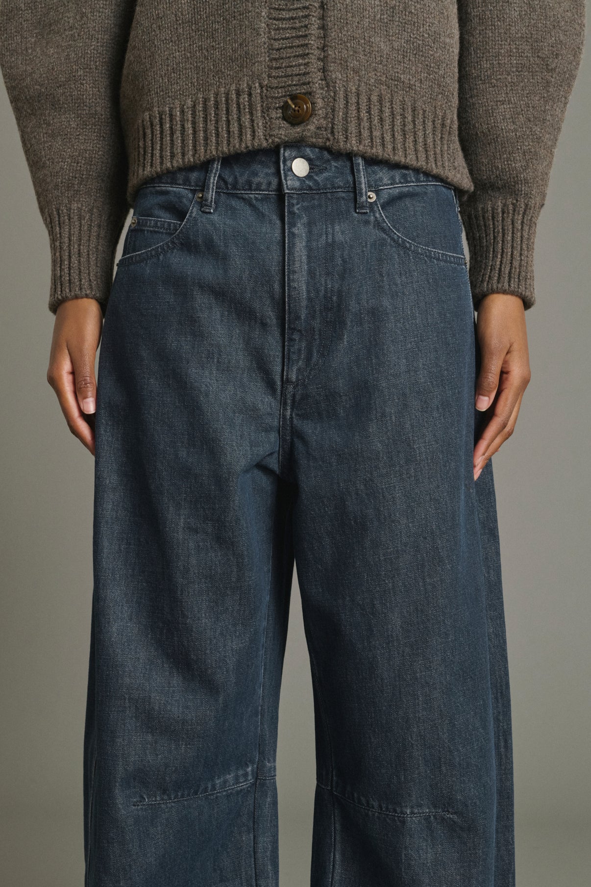 Vaqueros Eliott - Azul Gris - Coton - Mujer vue 5