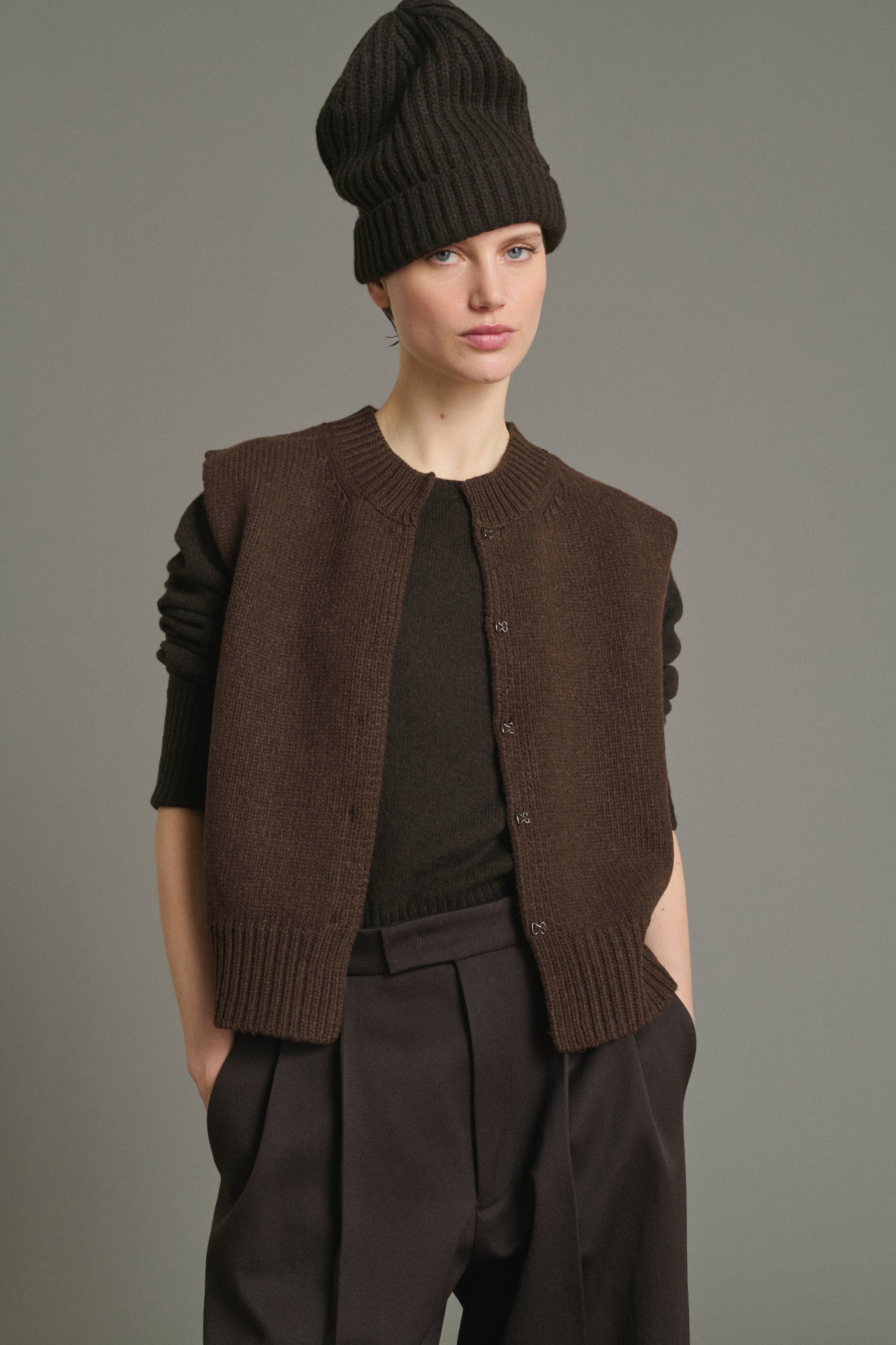 Cardigan KALYANEE Chocolate
