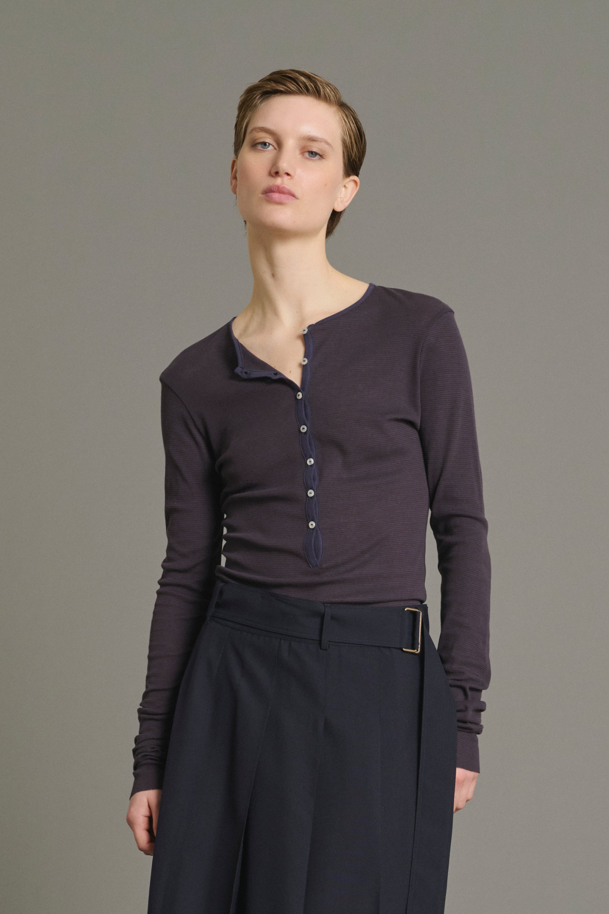 T-shirt ISABELLA Brown Red/Purple Dark