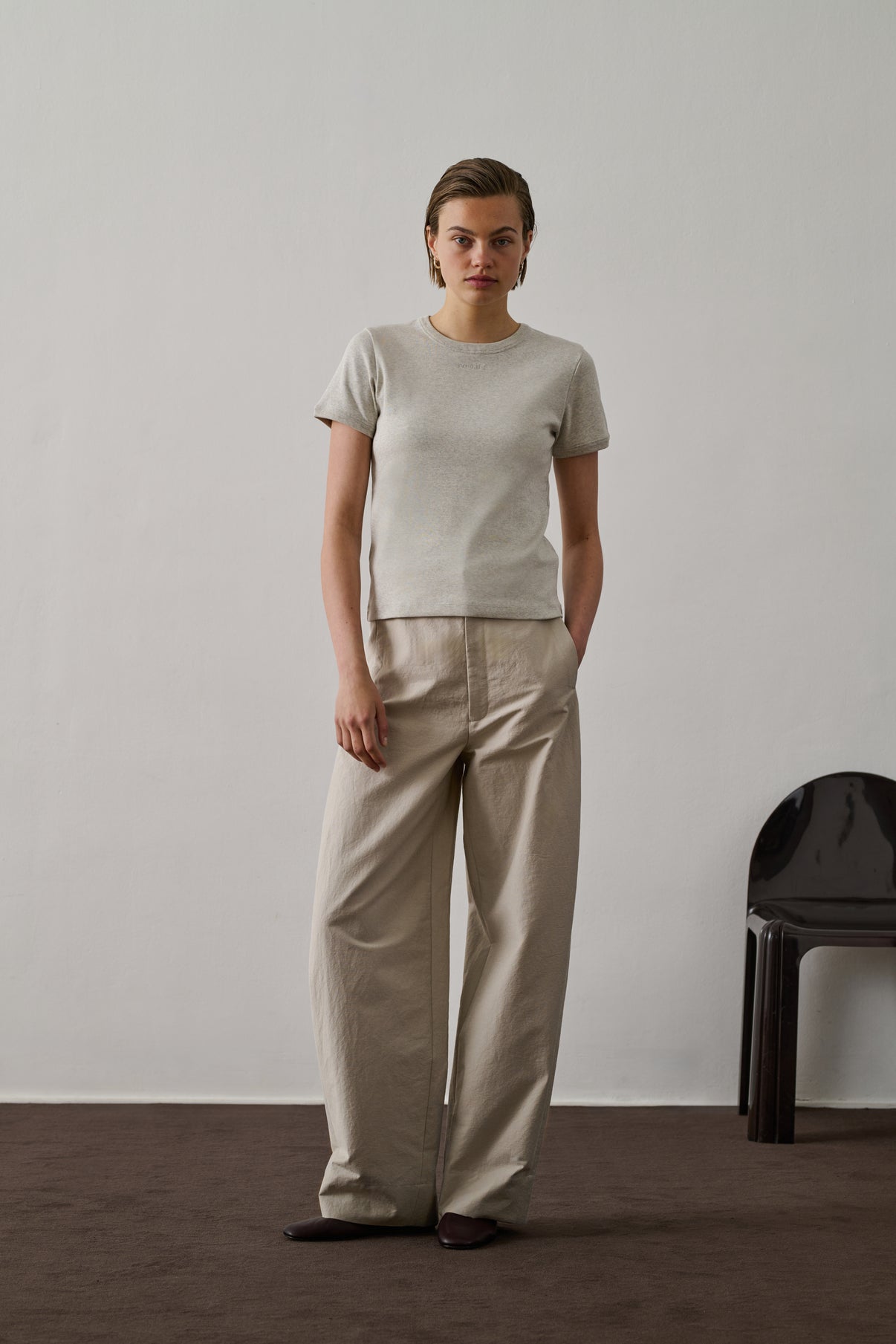 Tee-Shirt Aristide - Gris Chiné - Coton - Femme vue 5