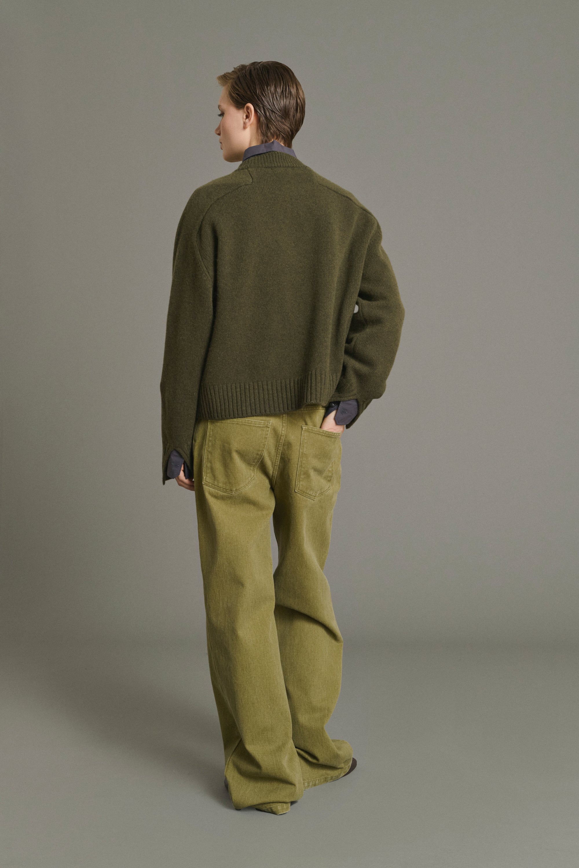 Sweater WILL Khaki Heathered