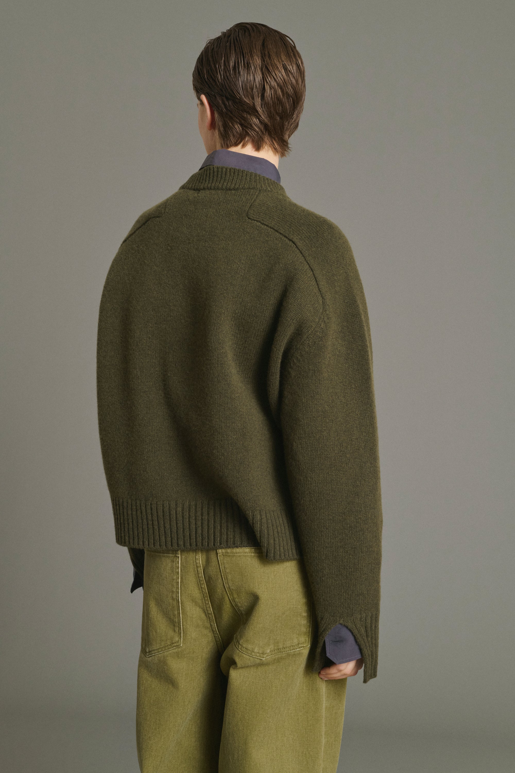 Sweater WILL Khaki Heathered