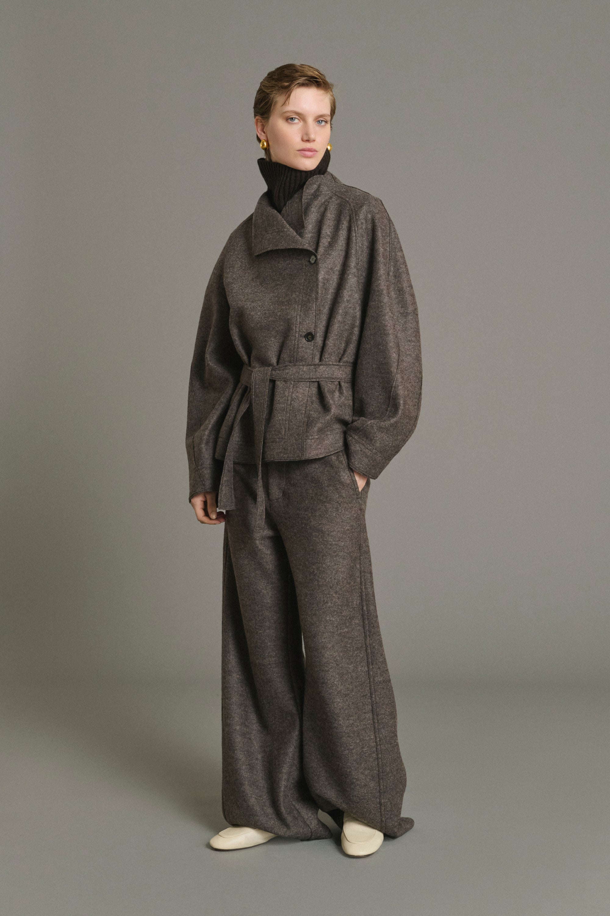 Trousers GIBSON TAUPE Heathered