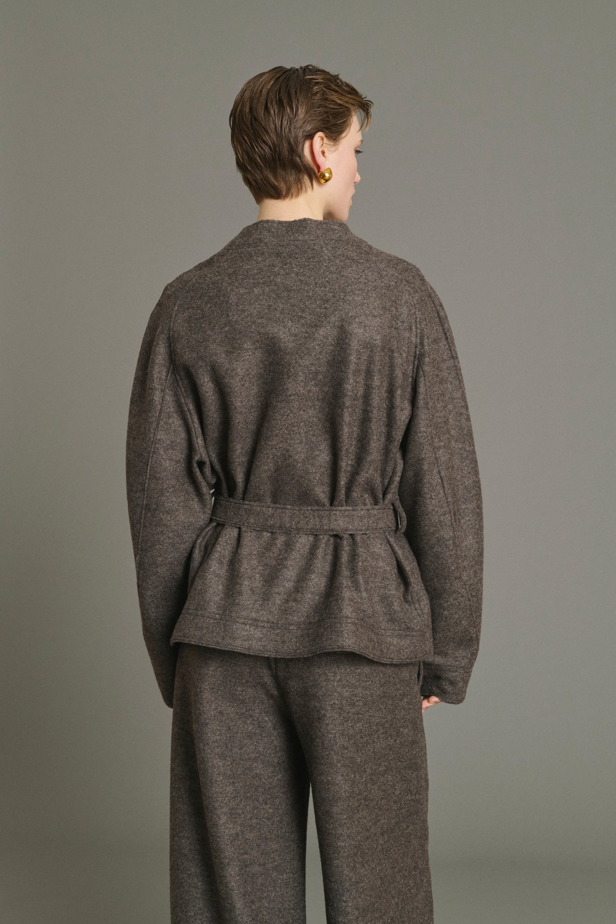 Jacket THEIA TAUPE Heathered