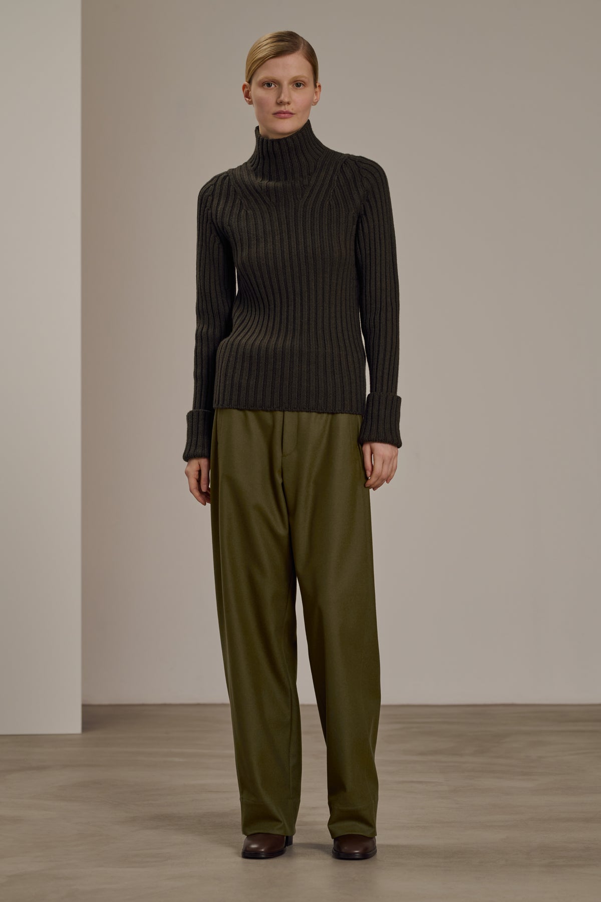 Pantalón Wally - Kaki - Lana - Mujer