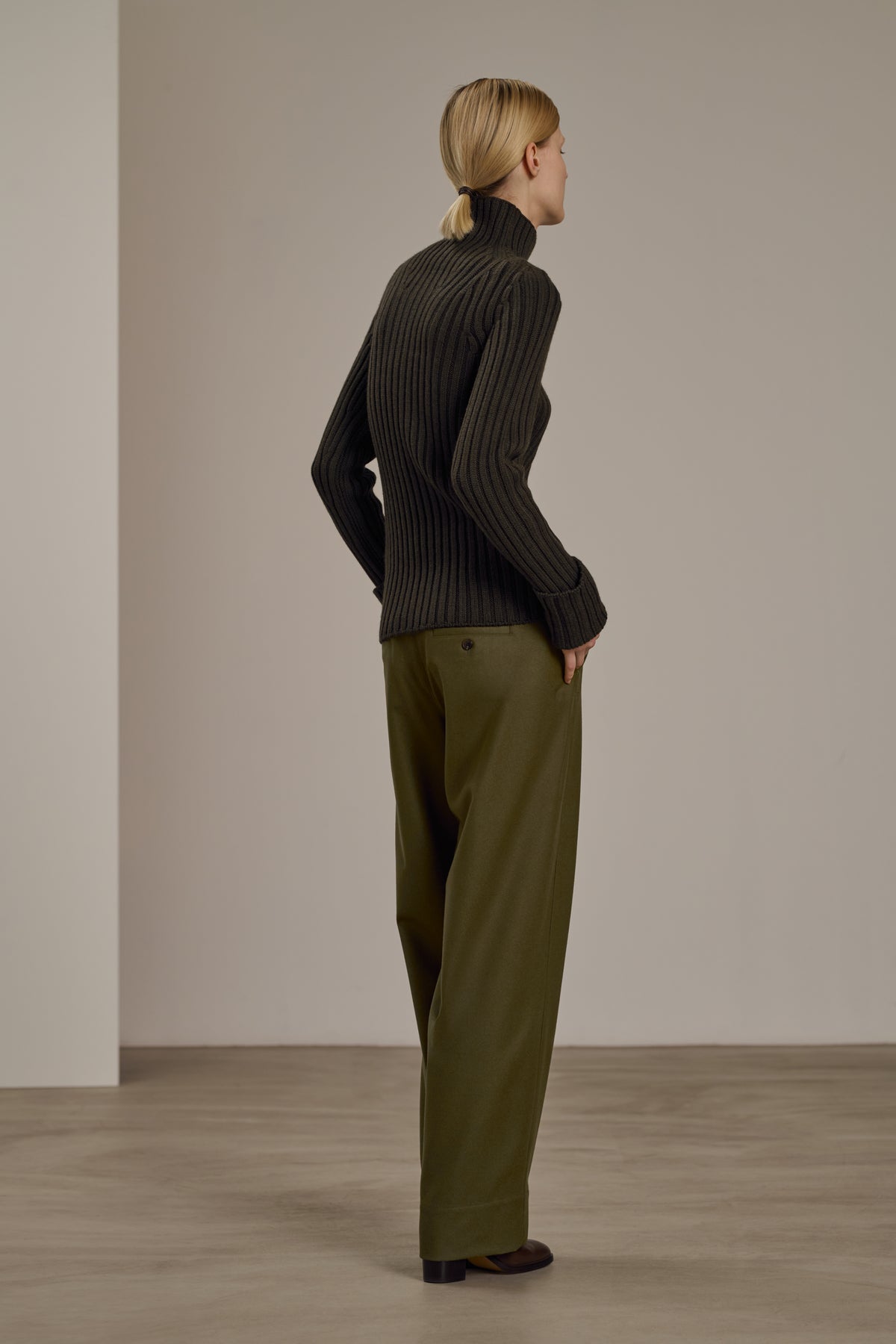 Pantalón Wally - Kaki - Lana - Mujer