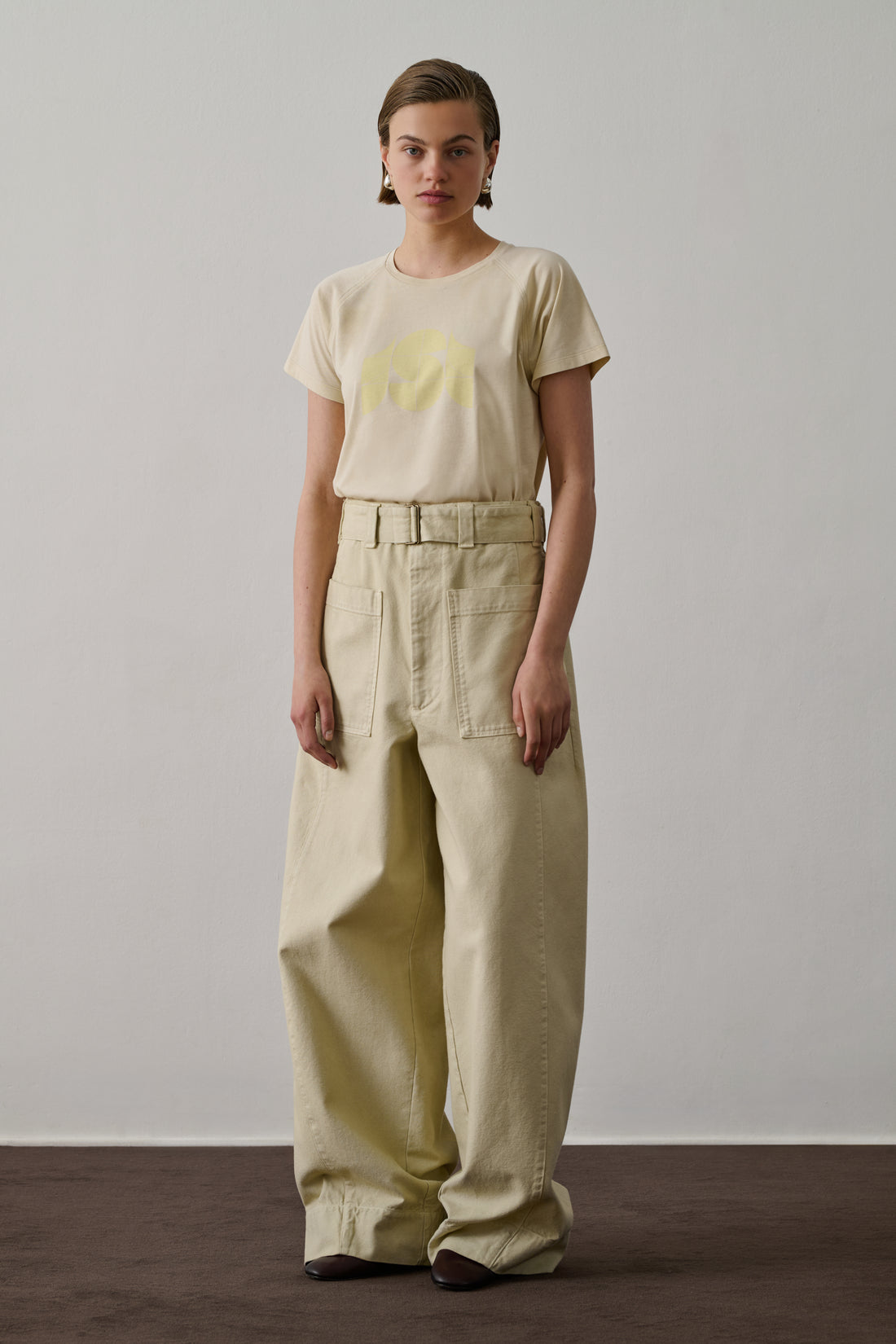 Tee-Shirt Val - Jaune Pâle - Coton - Femme