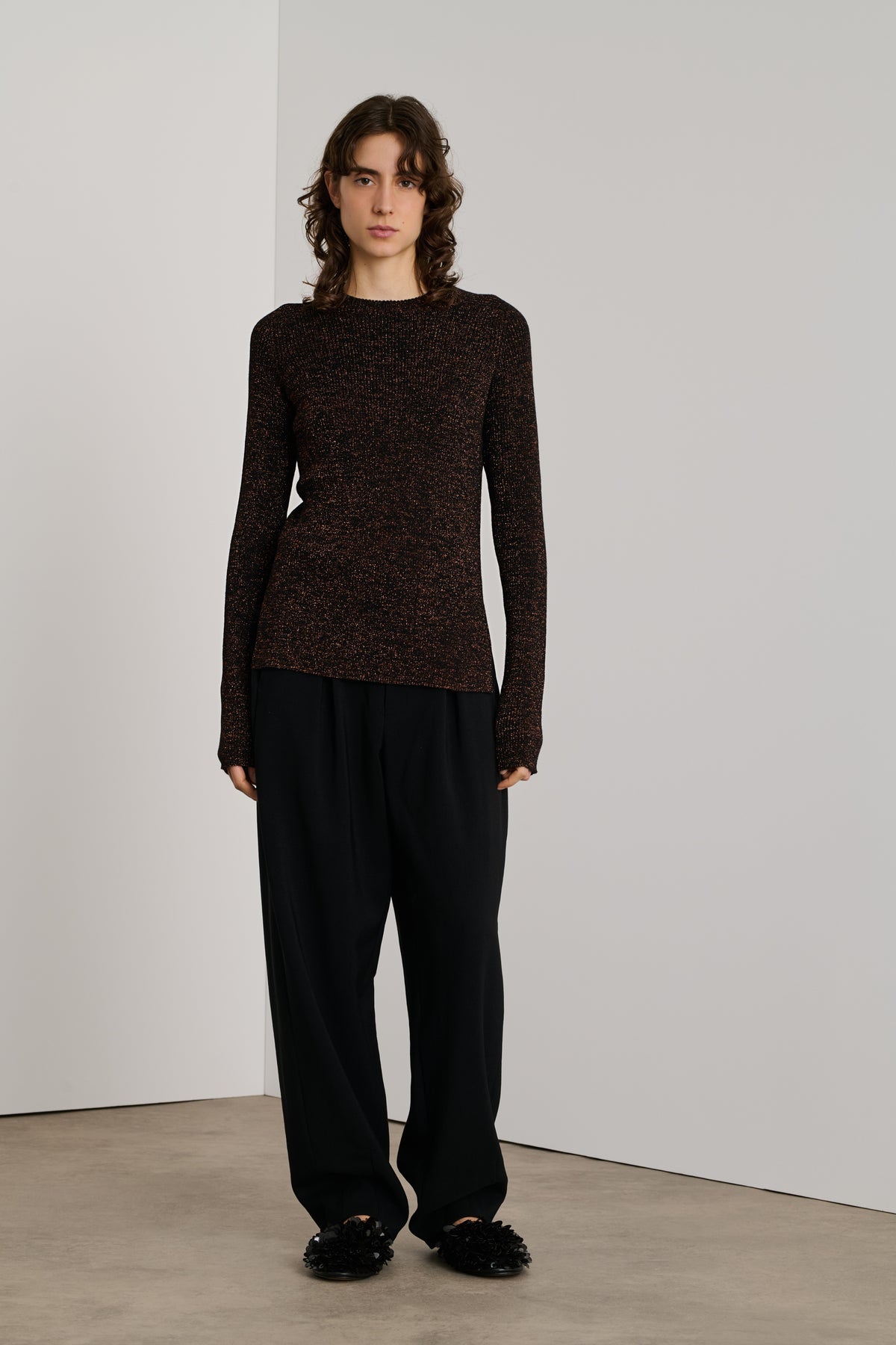 Verona pullover - Black/Caramel - Women vue 2