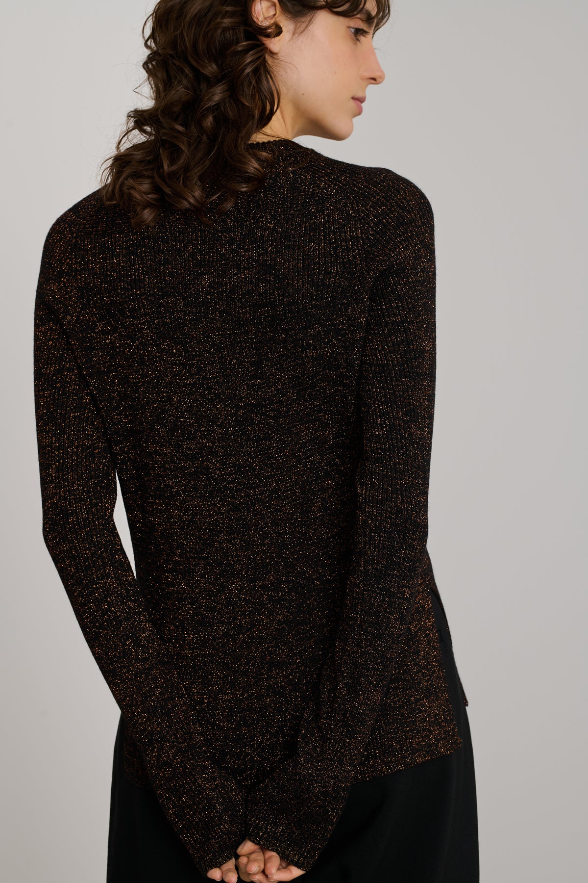 Verona pullover - Black/Caramel - Women vue 5