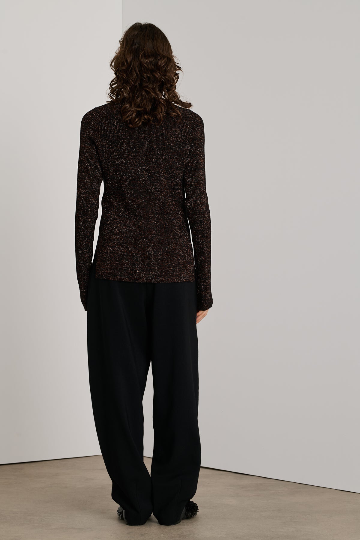 Verona pullover - Black/Caramel - Women vue 3