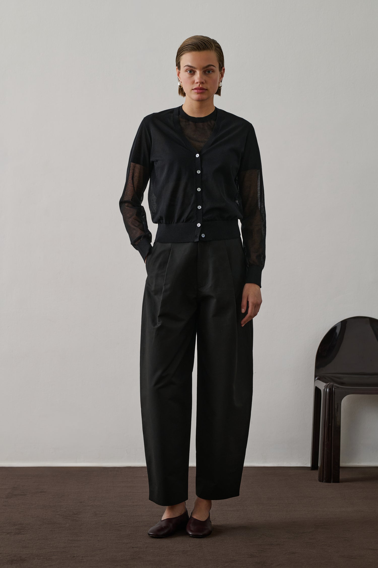 Cardigan Etretat - Noir - Femme