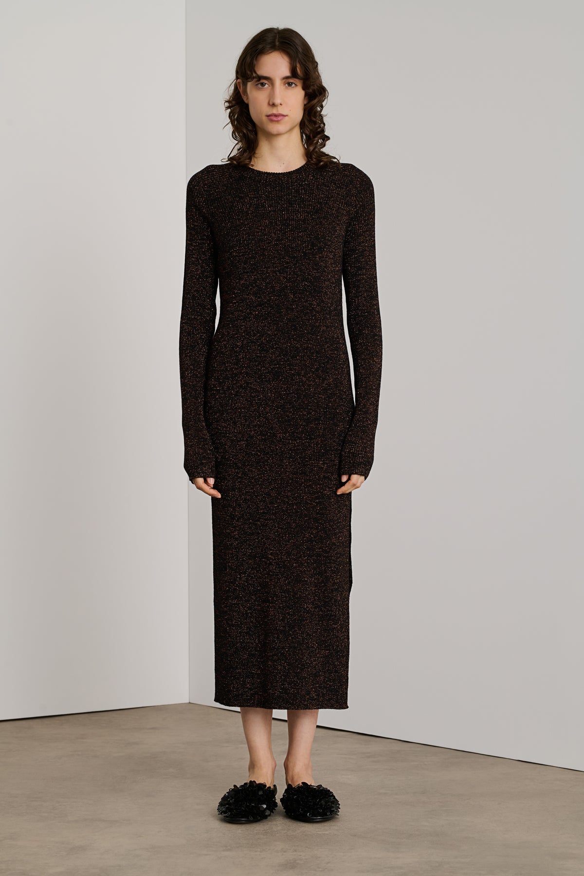 Vestido Helen - Negro/Caramelo - Mujer