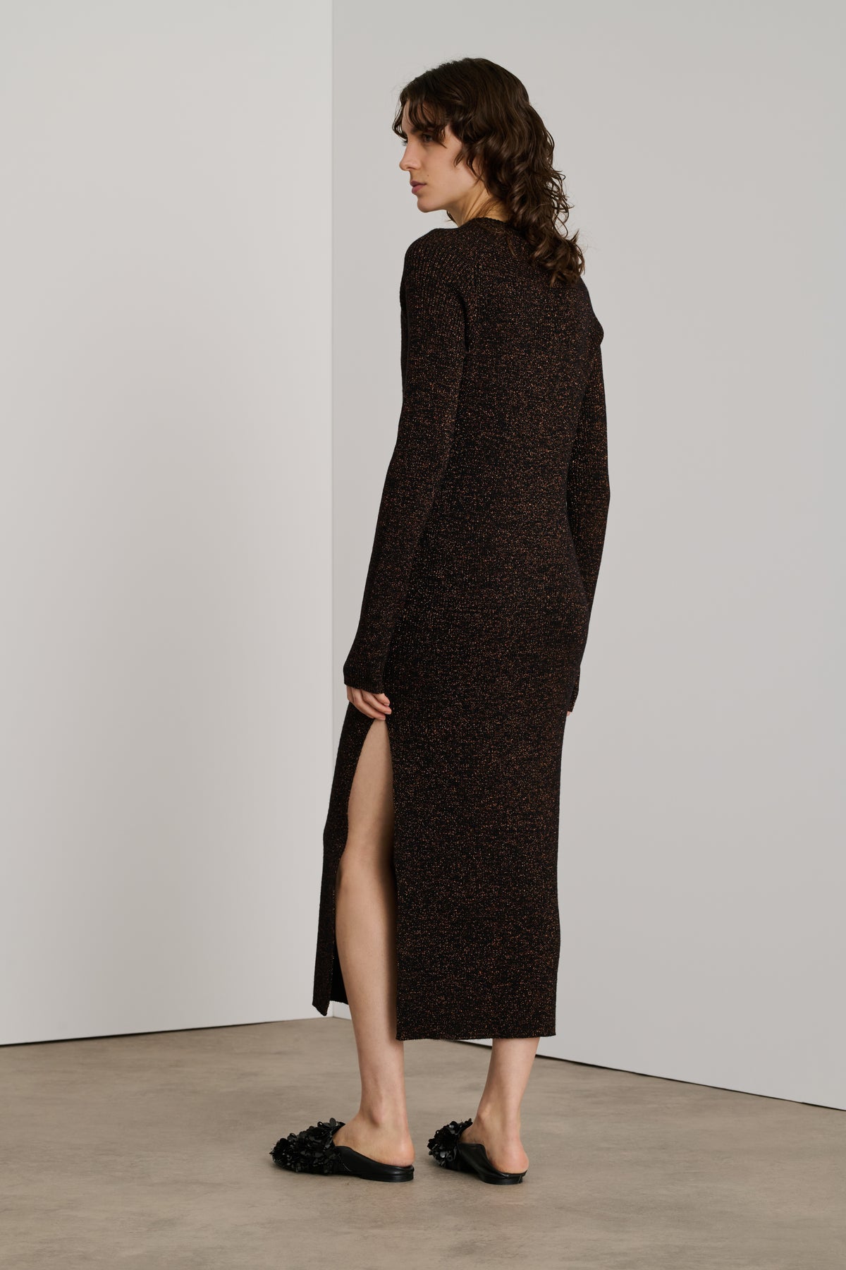 Vestido Helen - Negro/Caramelo - Mujer vue 2